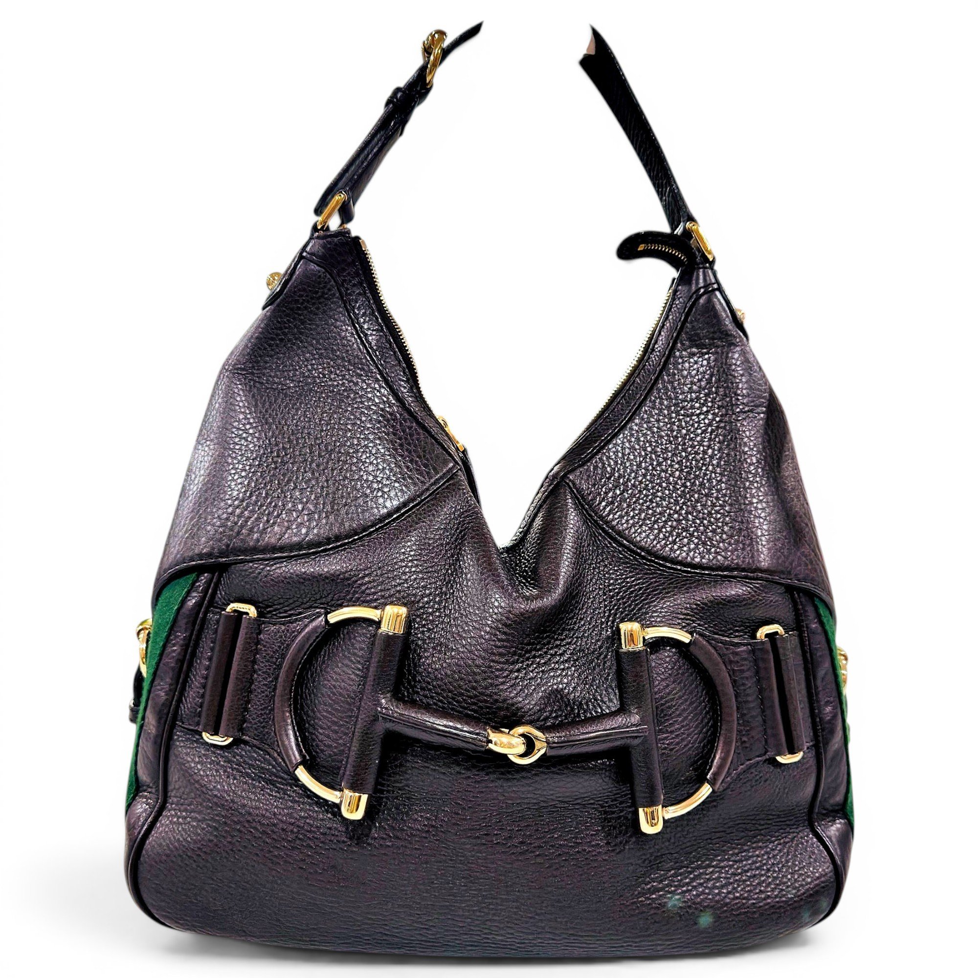 Hobo leather handbag