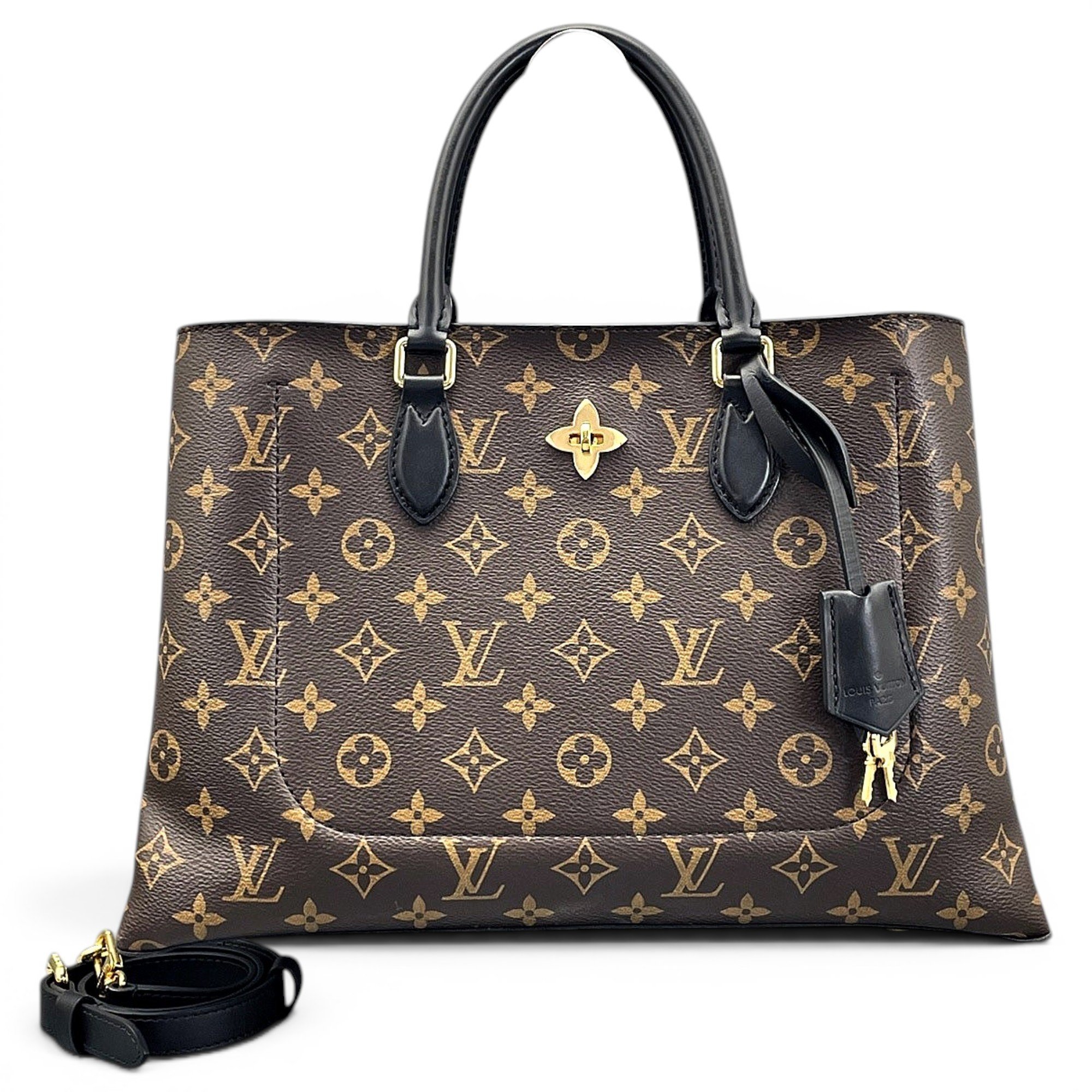 Flower Tote leather handbag