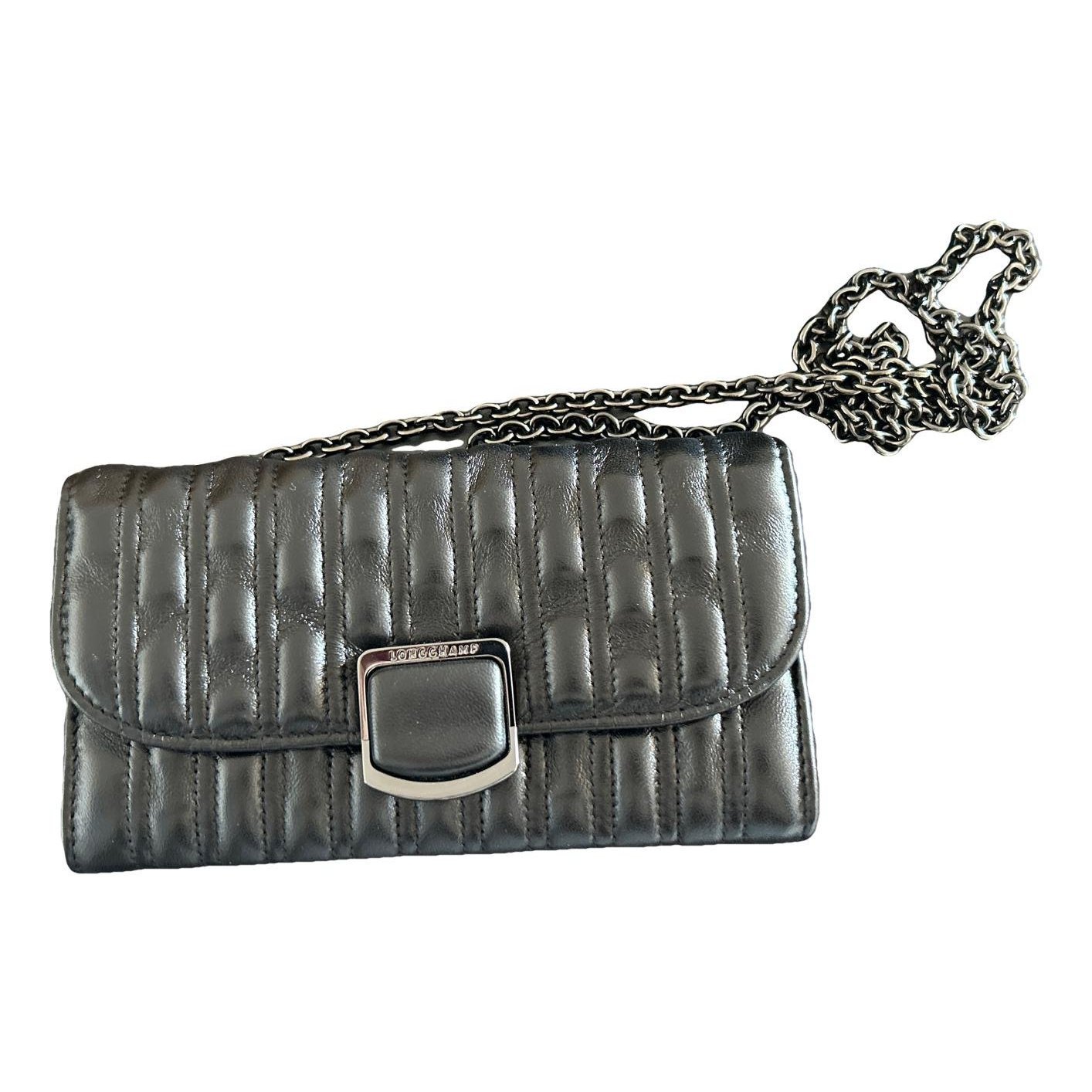 Leather clutch bag