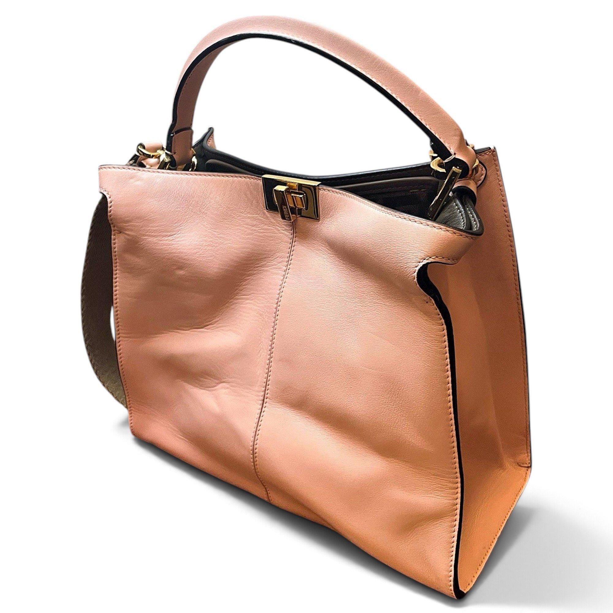 Peekaboo X-Lite leather tote