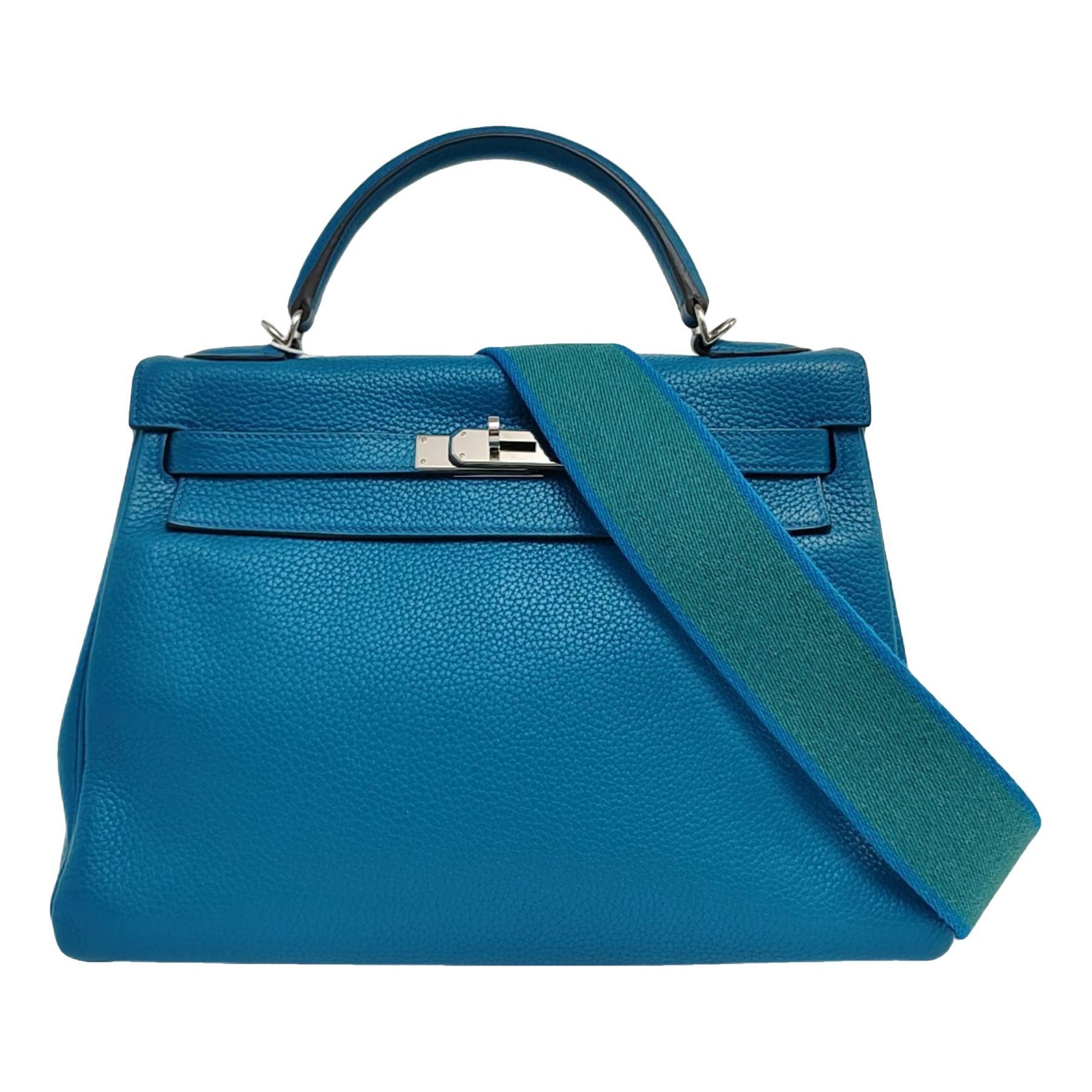 Kelly 32 leather handbag
