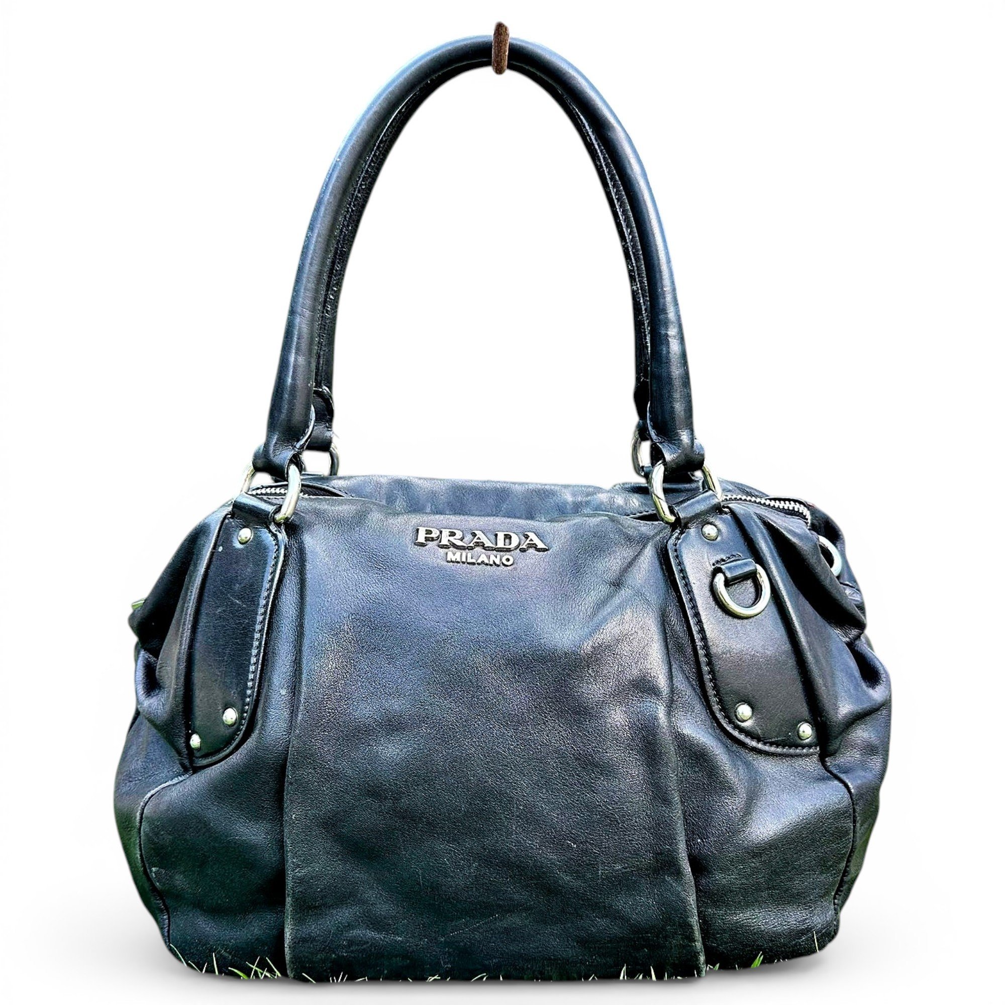 Leather handbag