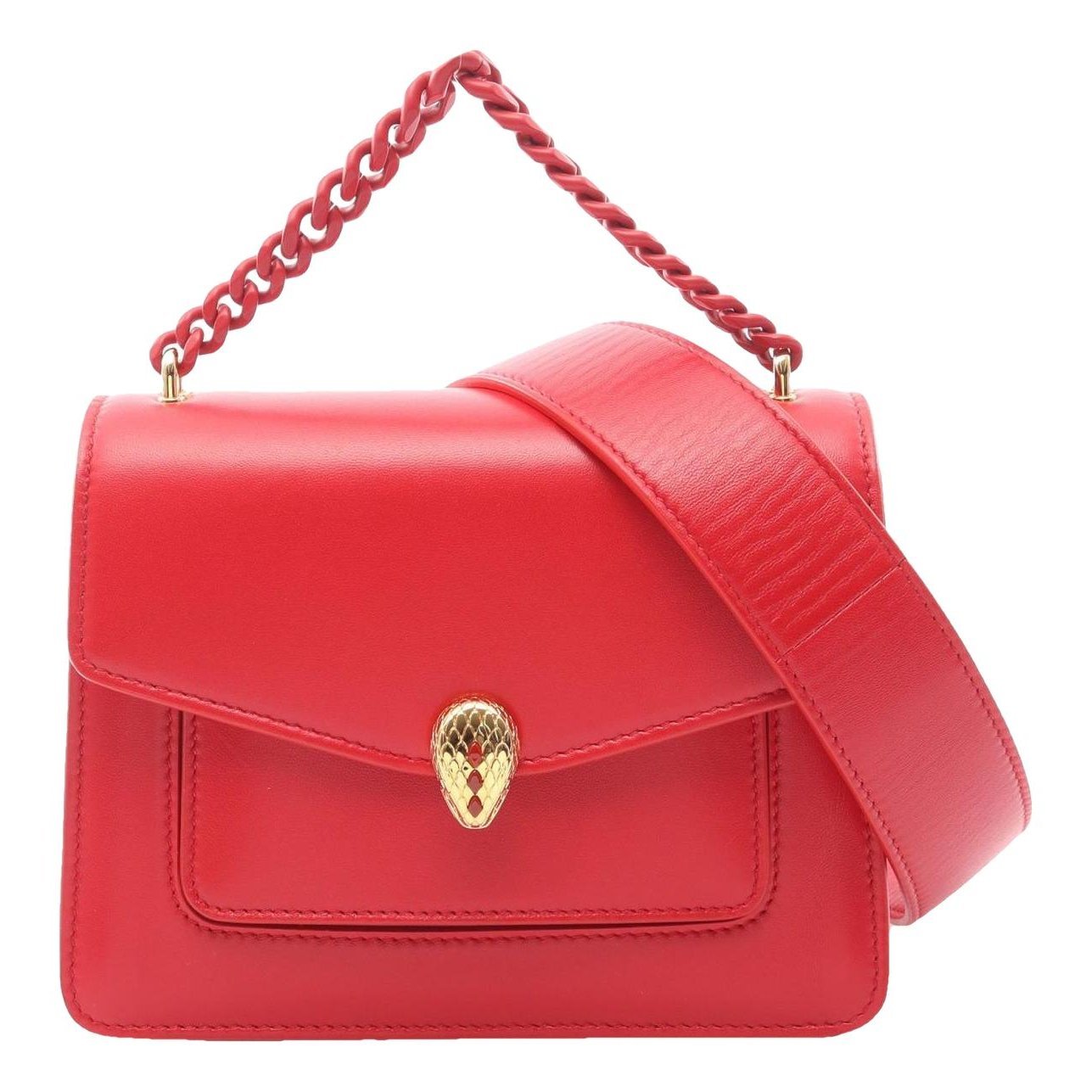 Serpenti leather handbag