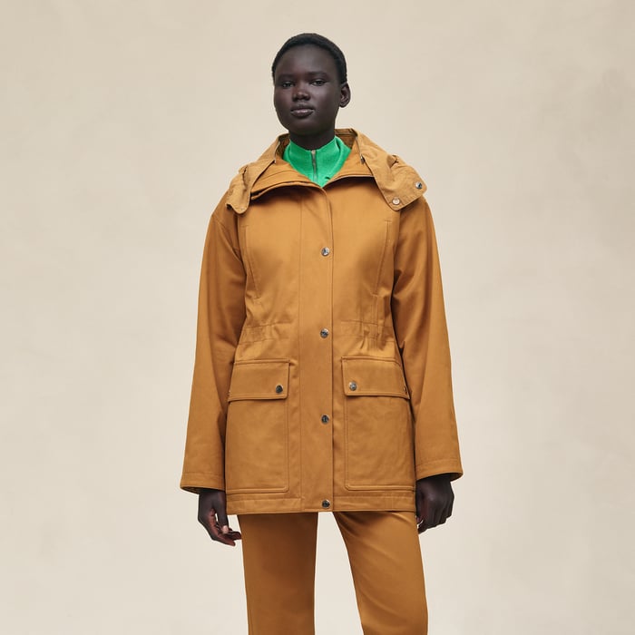 Marron Ocre Reversible Parka