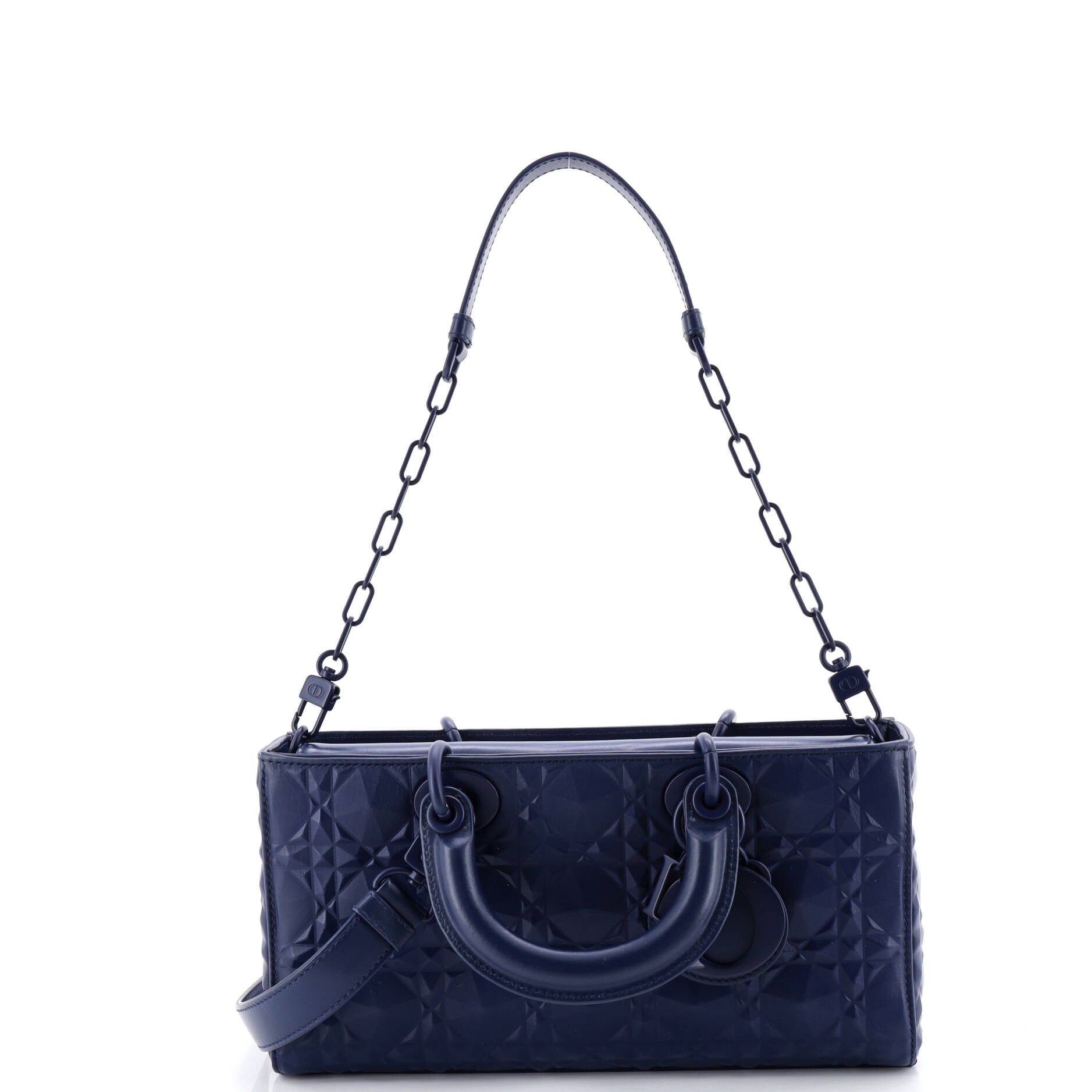 Dior Ultra Matte Lady D-Joy Bag Diamond Motif Cannage Calfskin Medium