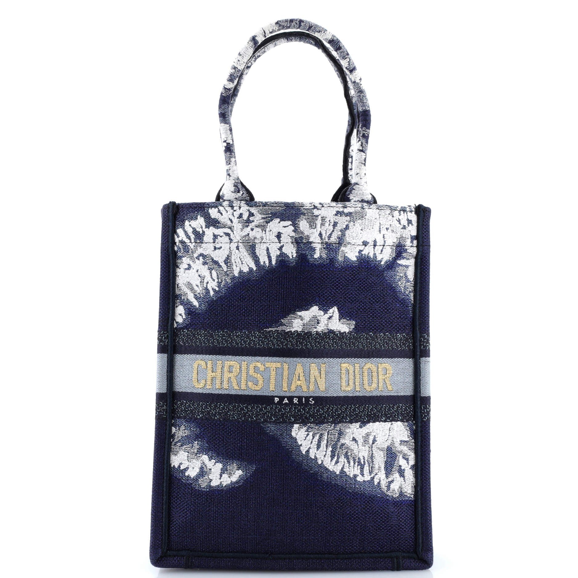 Dior Book Tote Embroidered Canvas Vertical