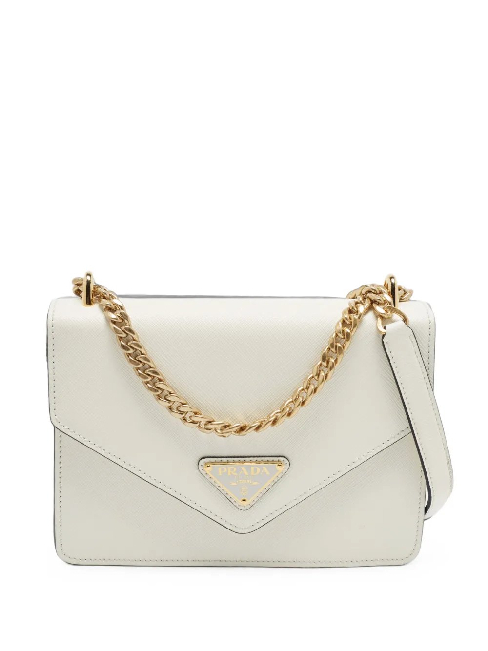 mini Saffiano Lux Envelope crossbody bag