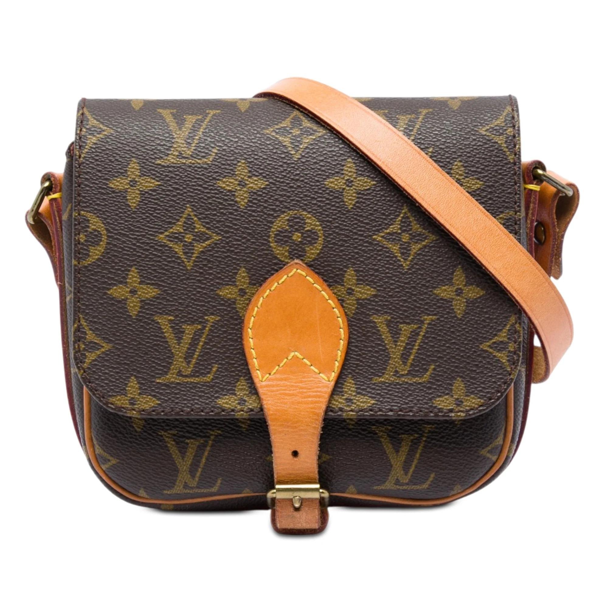 Cartouchière leather crossbody bag
