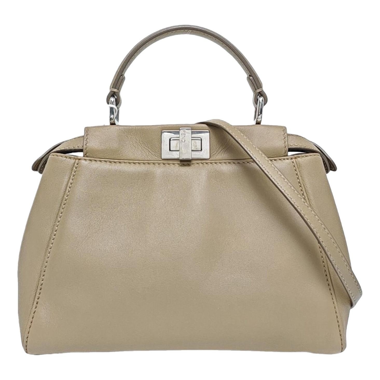 Peekaboo leather handbag