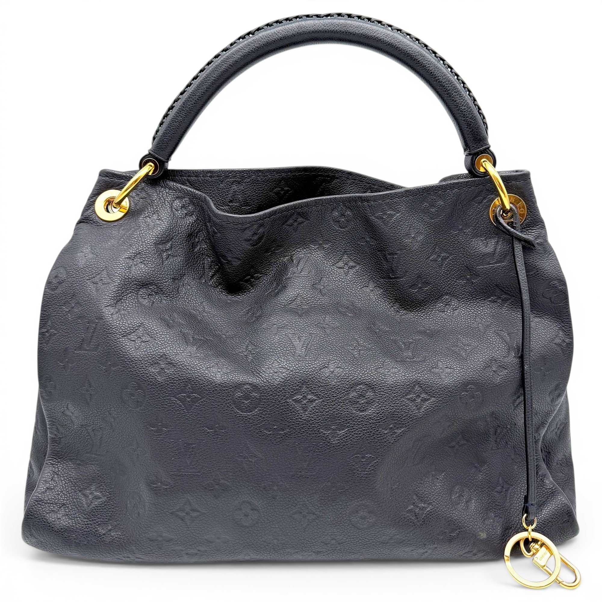 Artsy leather handbag