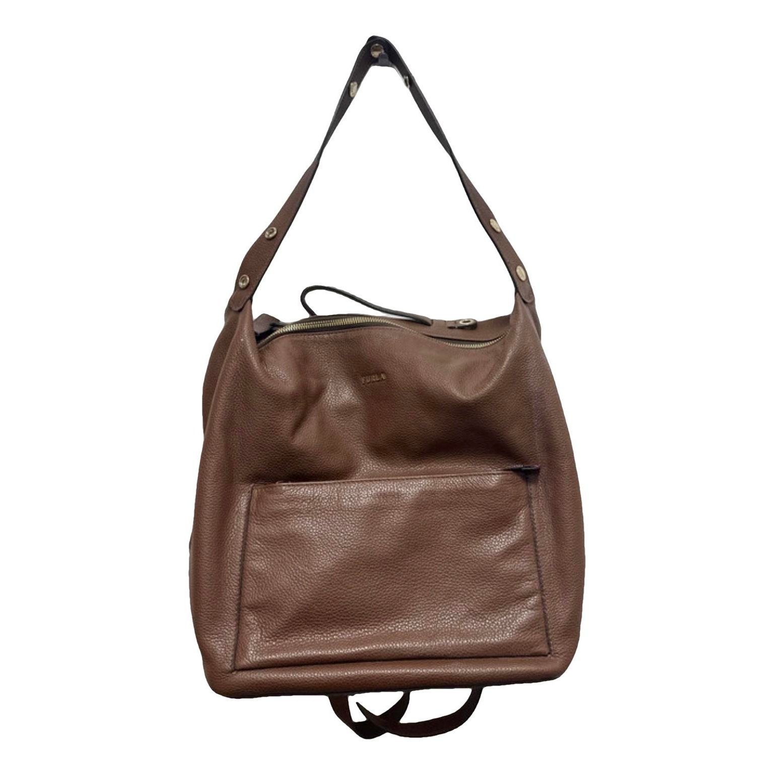 Leather backpack