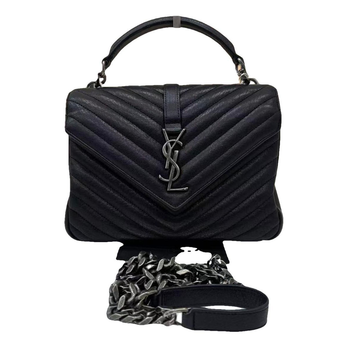 Collége monogramme leather handbag
