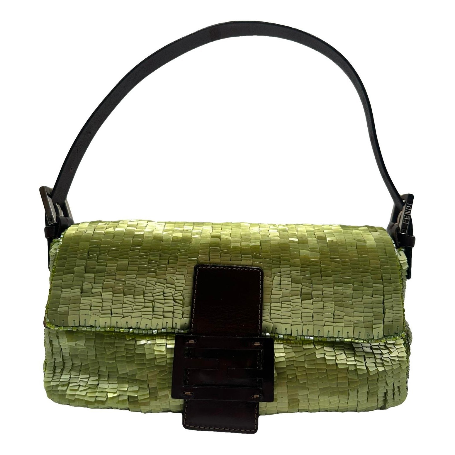 Baguette glitter handbag