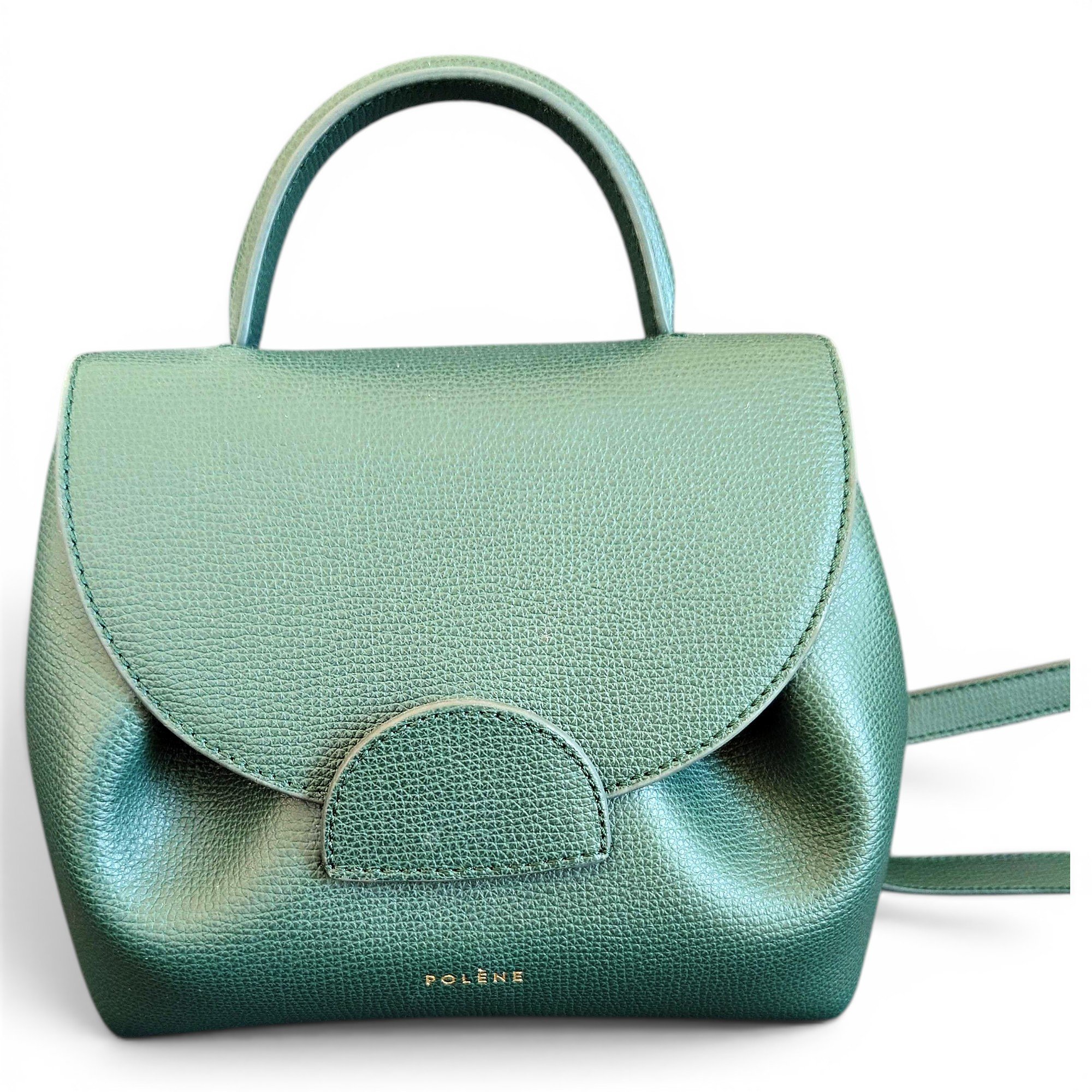 Polene Numéro un nano leather crossbody bag