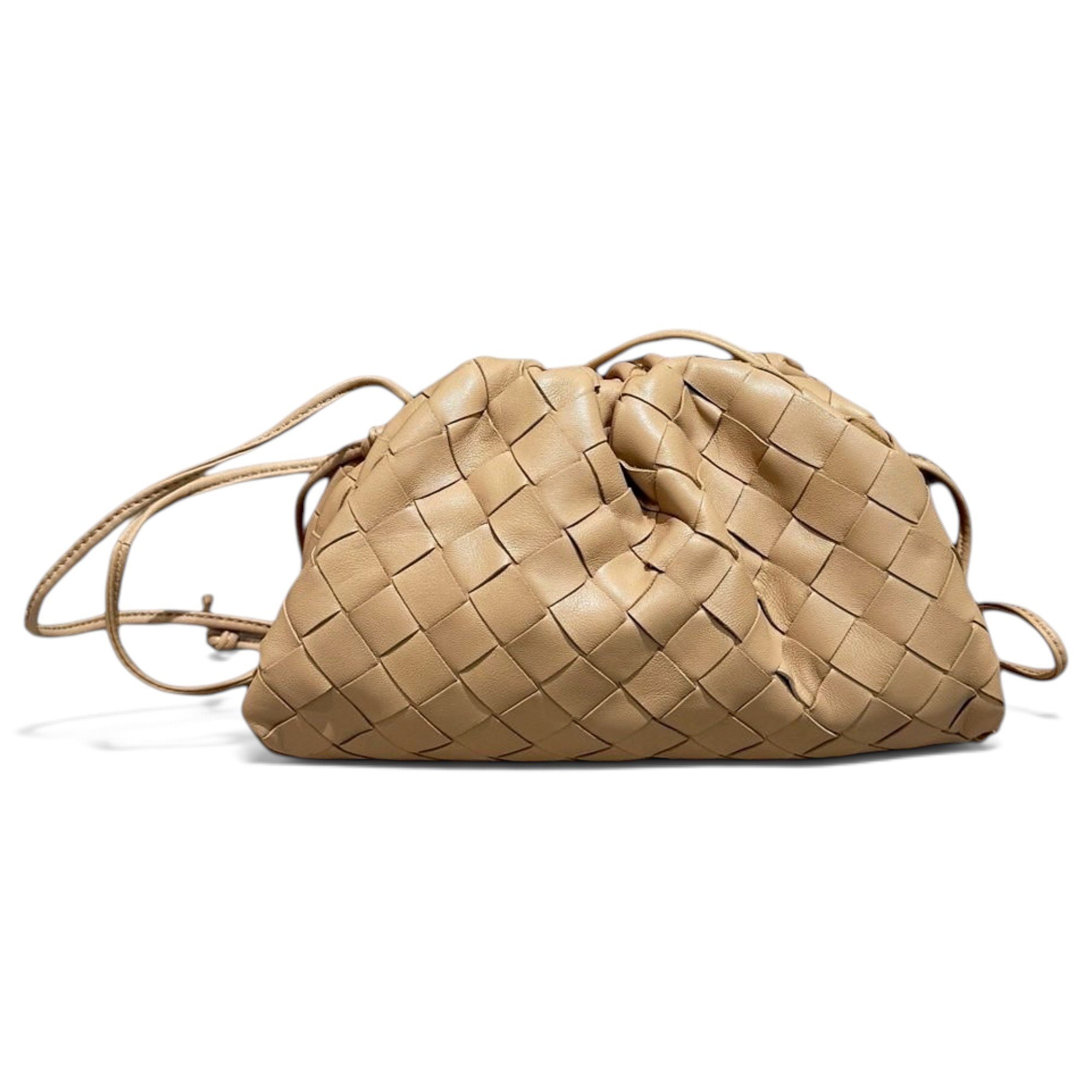 Pouch leather crossbody bag