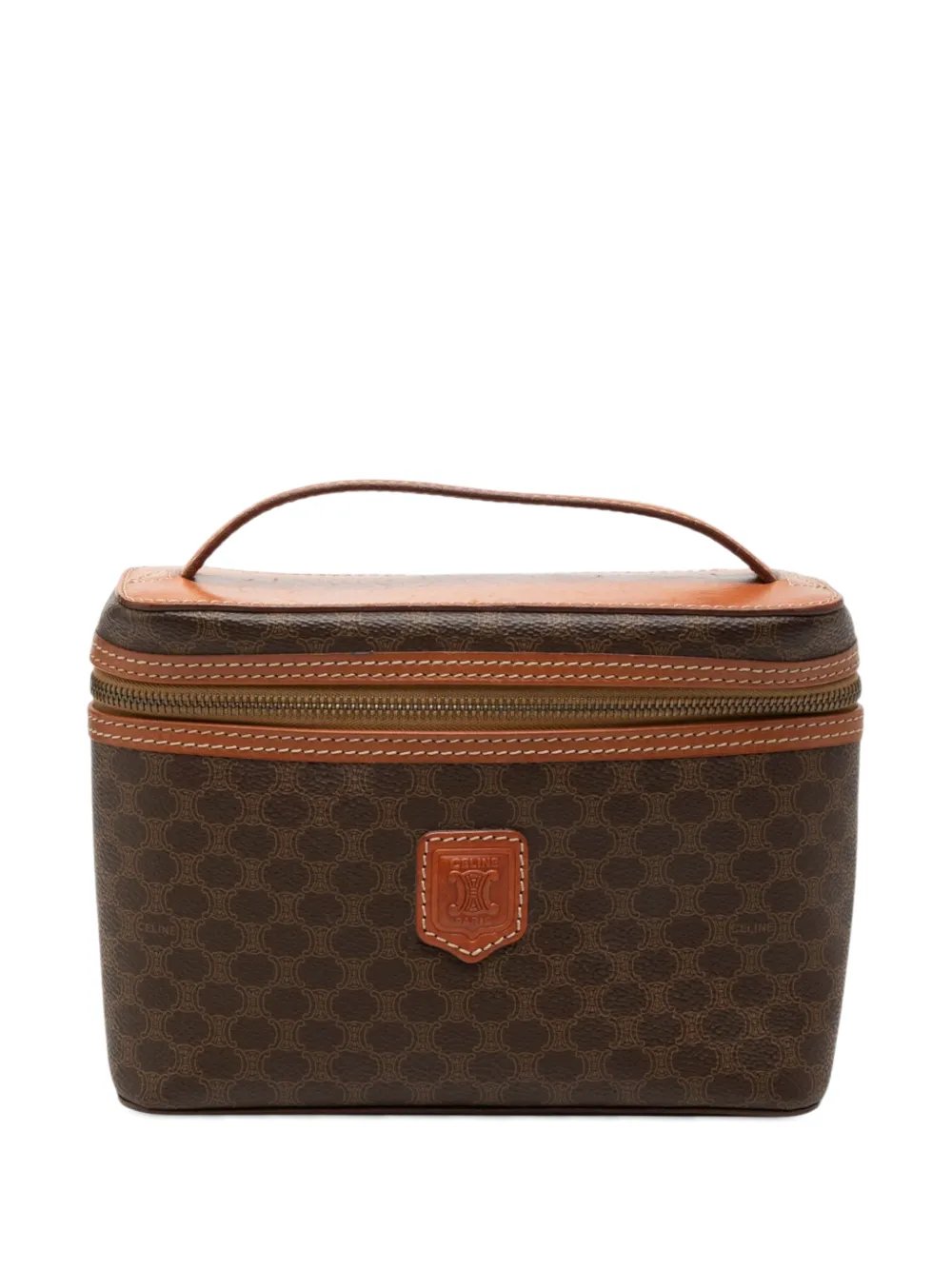 1995 Macadam Coated Canvas Vanity Bag satchel