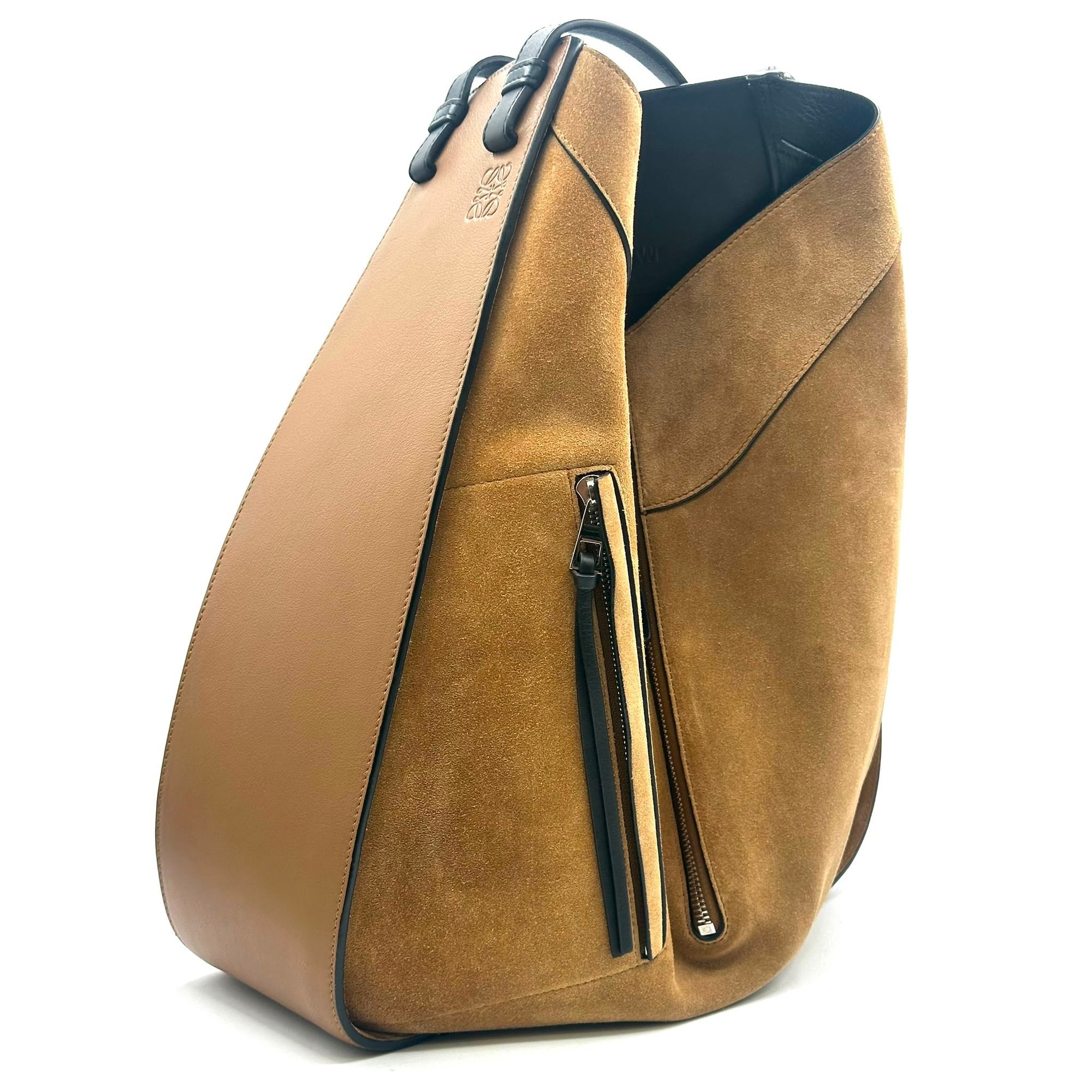 Hammock leather handbag