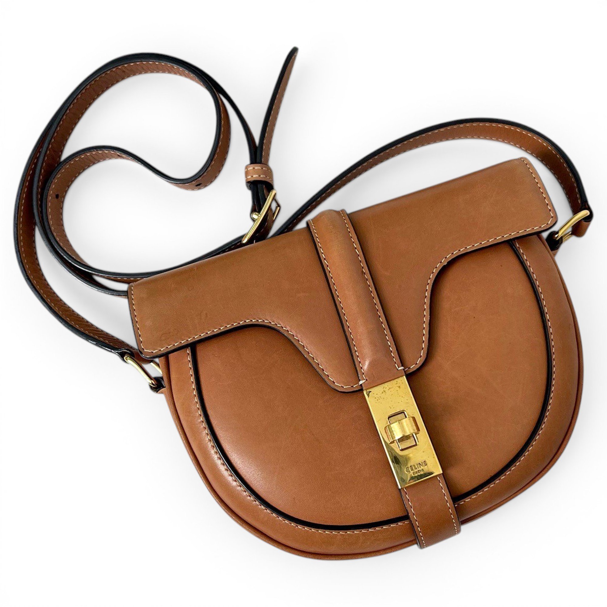 SAC 16 BESACE leather handbag