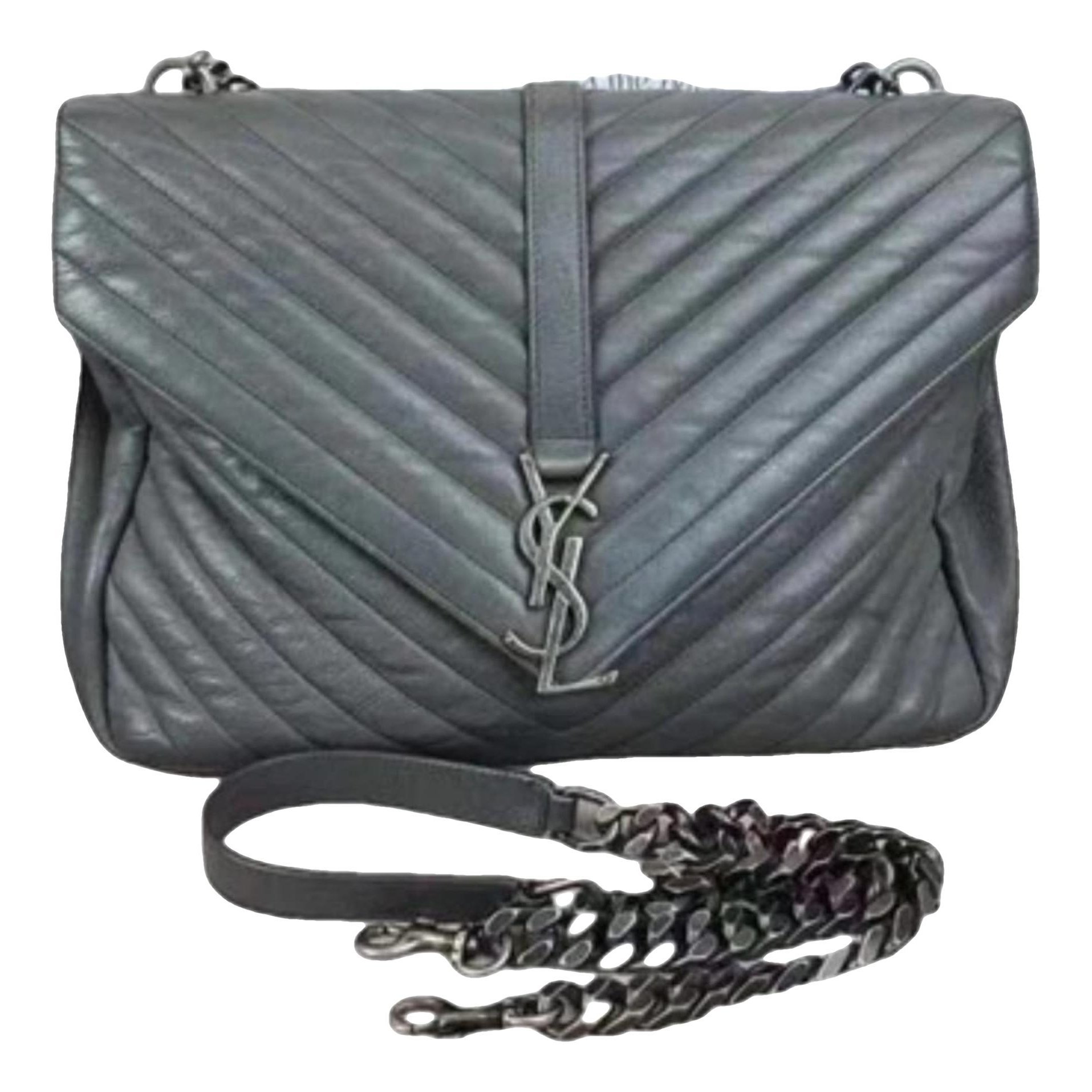 Collége monogramme leather handbag