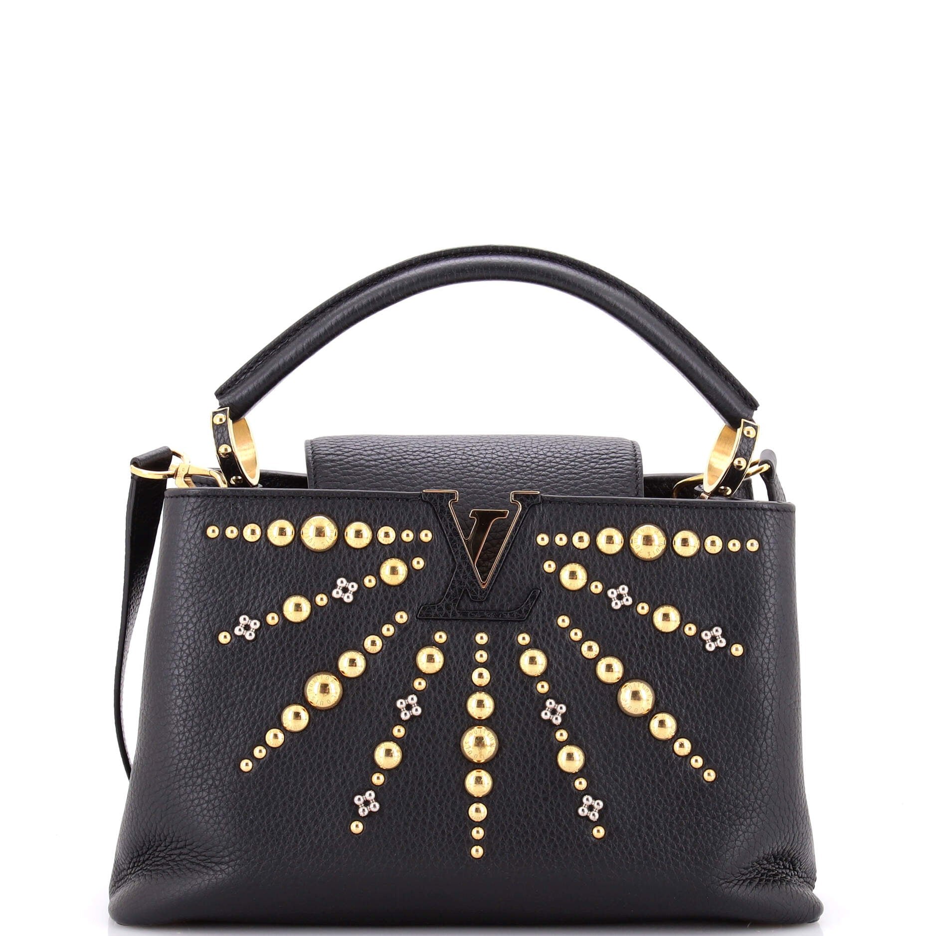 Capucines Bag Leather with Embellished Detail PM