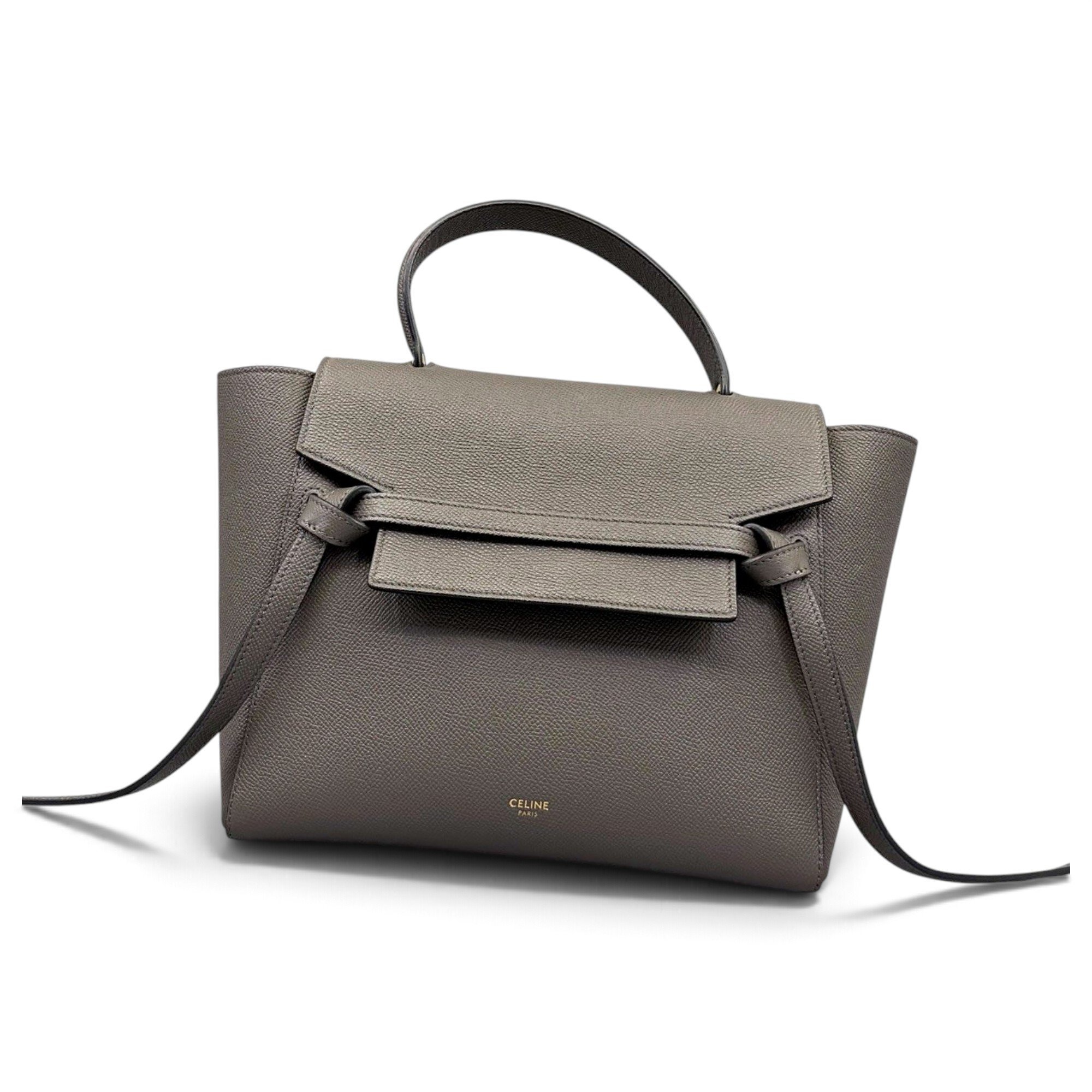 Belt leather handbag