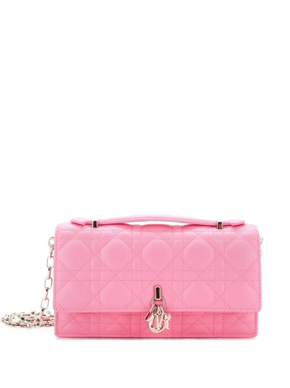 My Dior Top Handle Flap Bag Cannage Quilt Lambskin Mini crossbody bag
