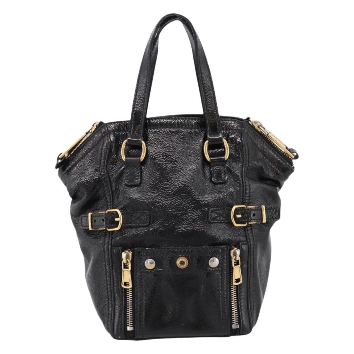 Downtown patent leather tote