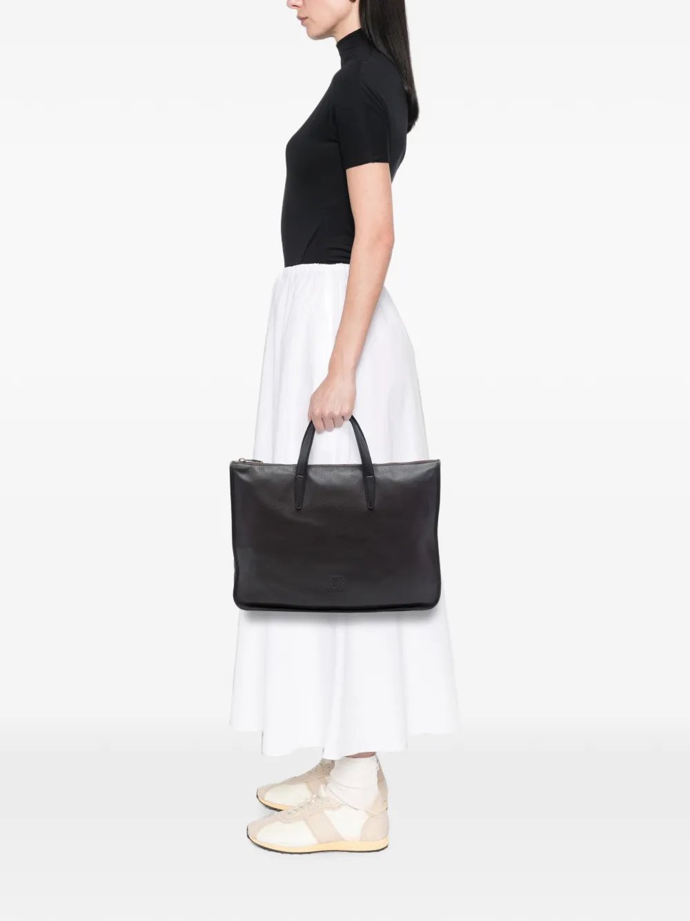 2011 Leather Anagram Toledo Briefcase business bag