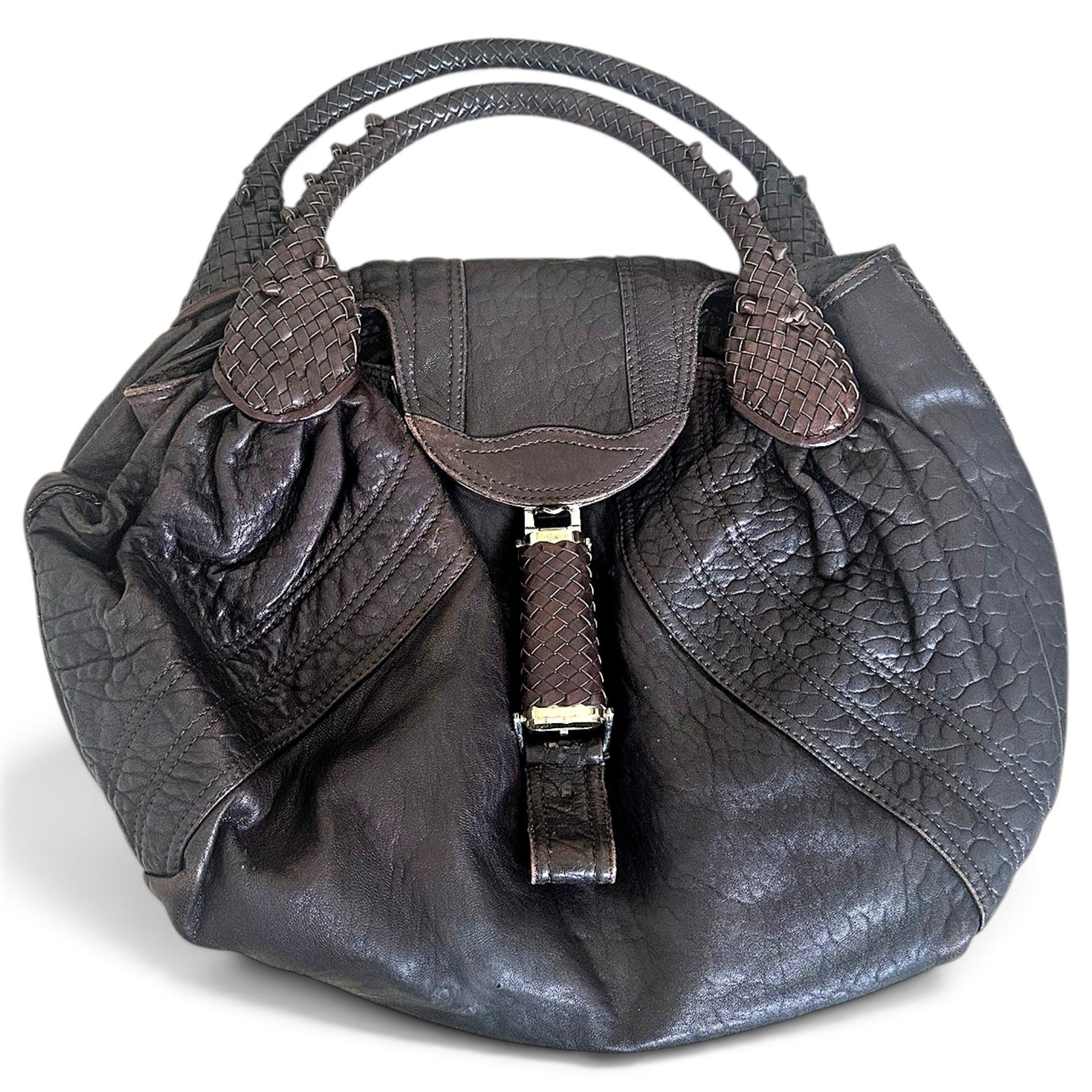 Spy leather handbag