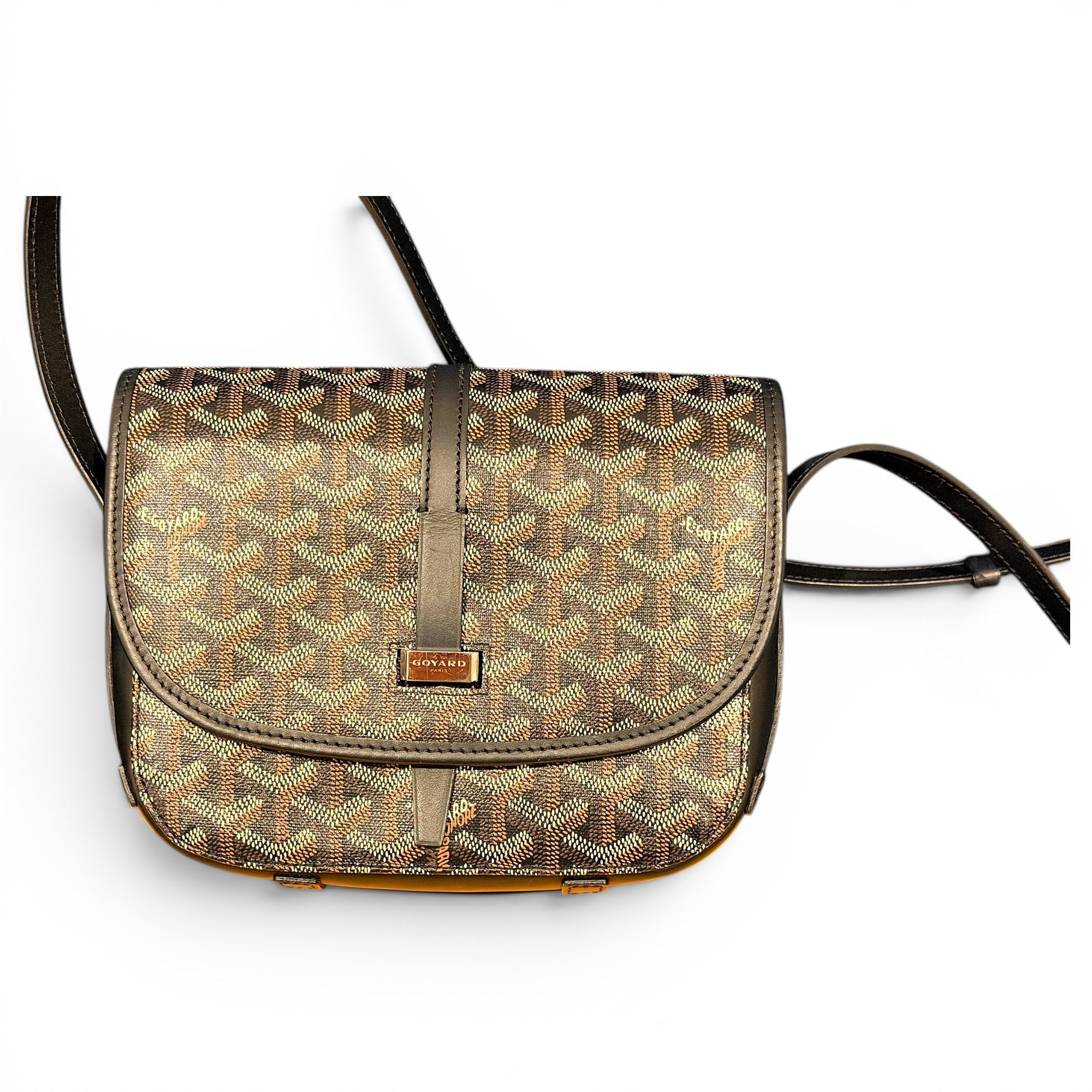 Goyard Belvedère leather crossbody bag