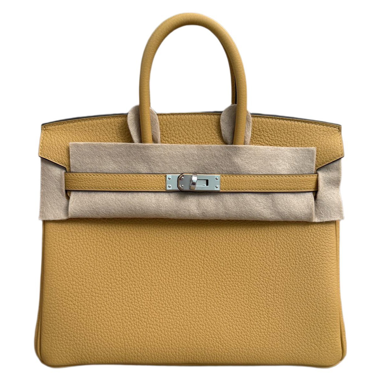 Birkin 25 leather handbag