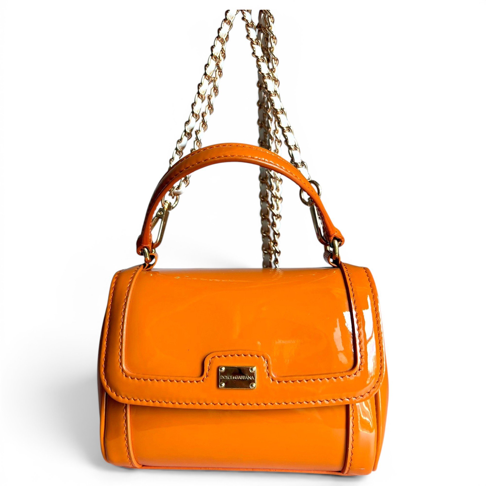 Devotion patent leather mini bag