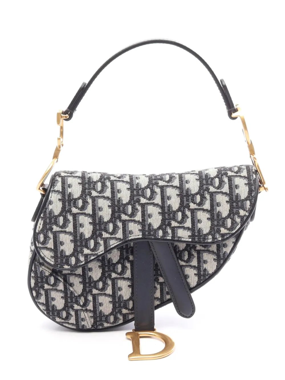 2000-2026 Mini Oblique Canvas Saddle Bag satchel