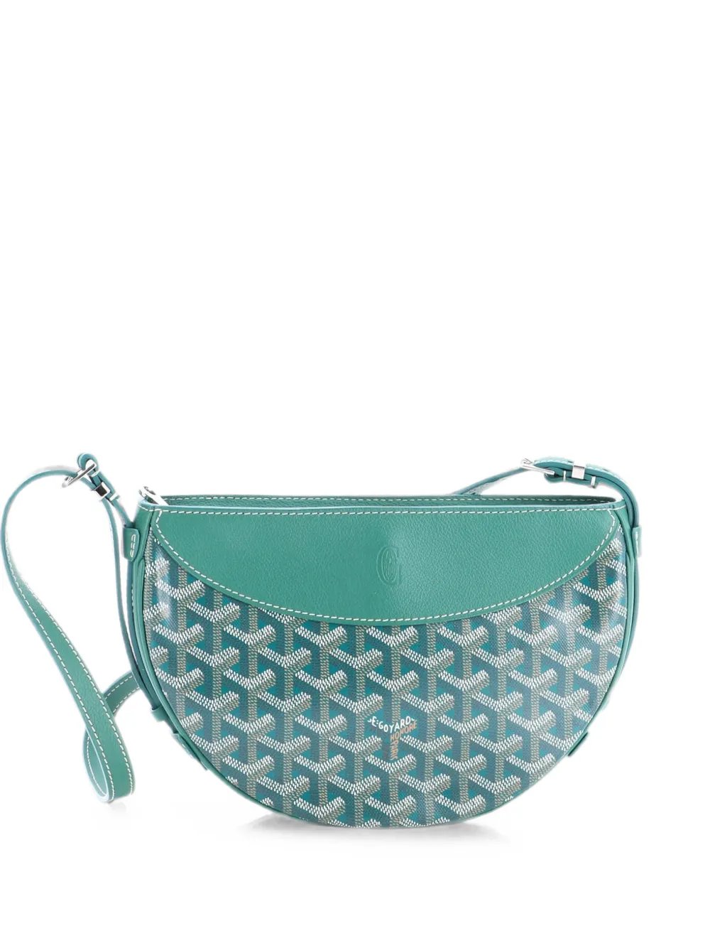 Hirondelle Coated Canvas and Leather shoulder bag