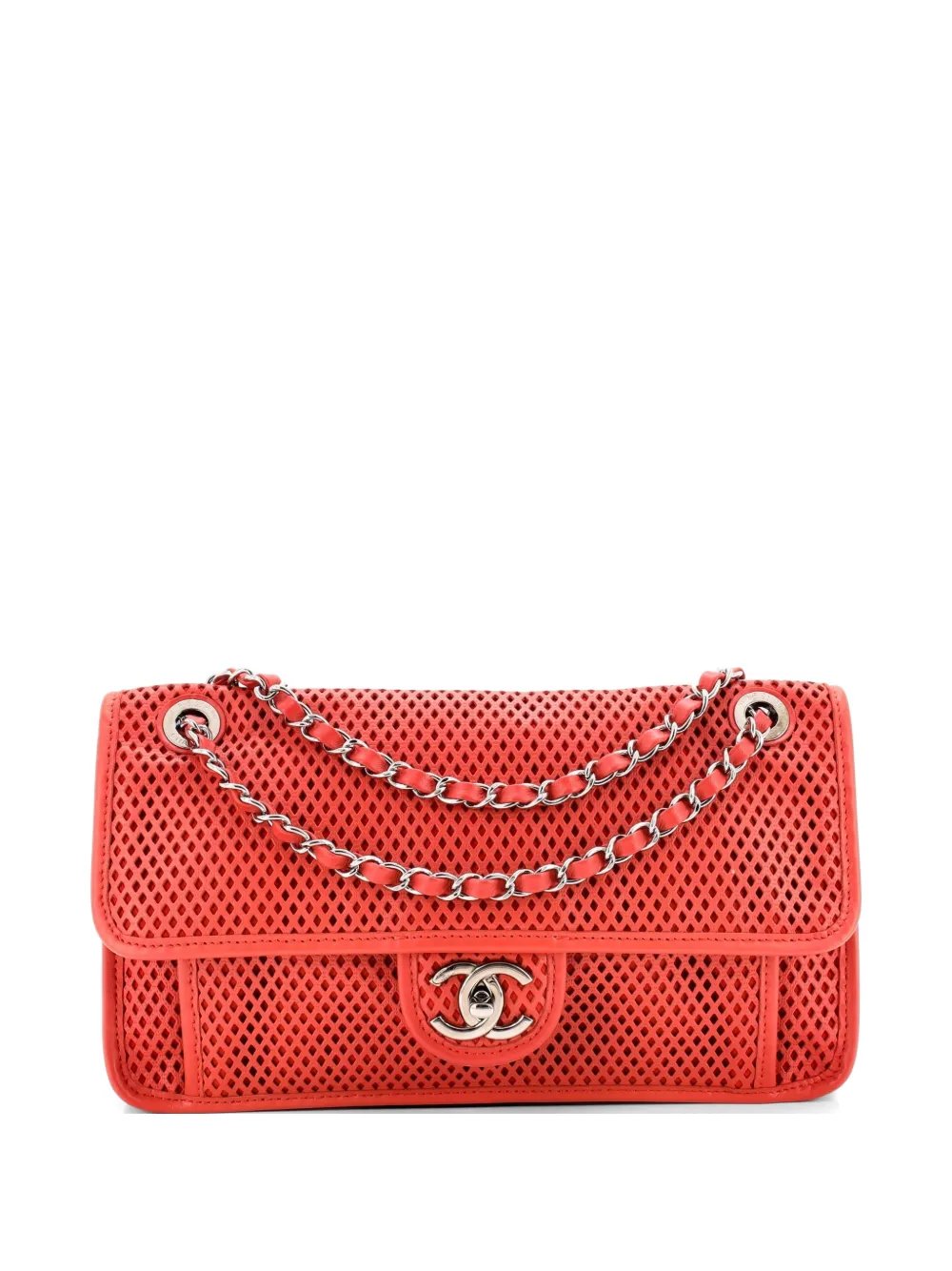Up In The Air Flap Bag Perforated Leather Medium shoulder bag