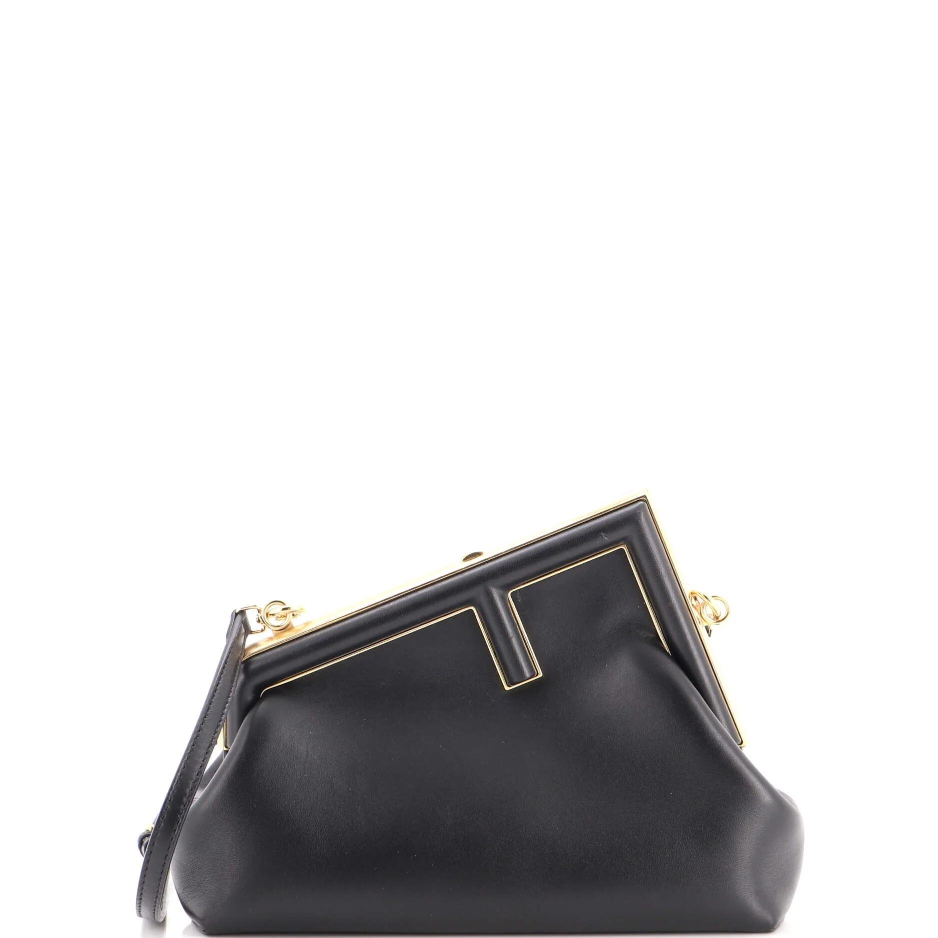Leather clutch bag