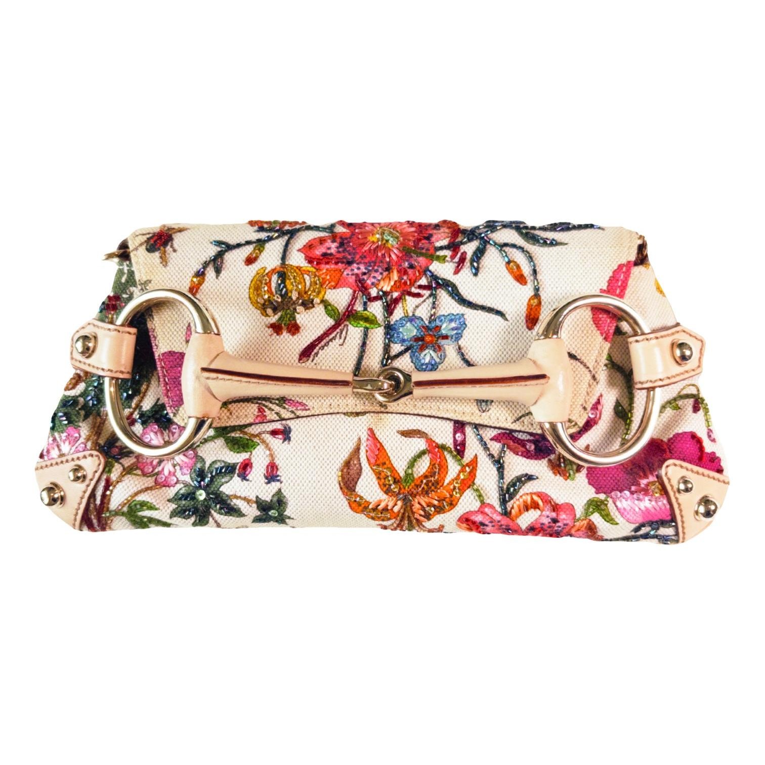 Horsebit Chain cloth handbag