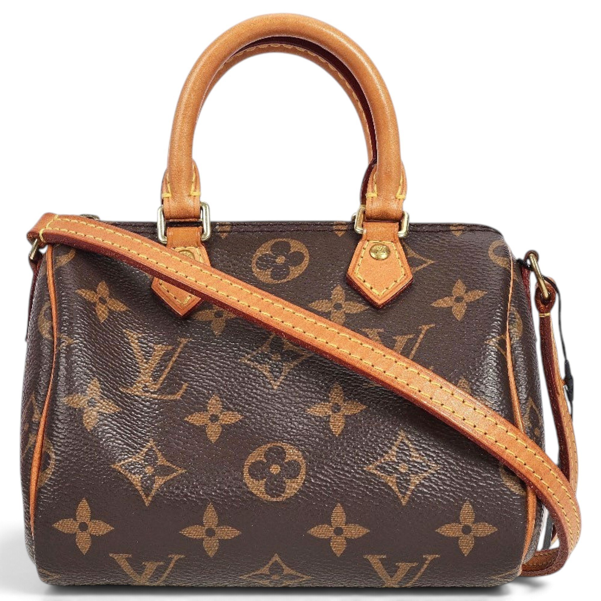 Nano Speedy / Mini HL leather crossbody bag