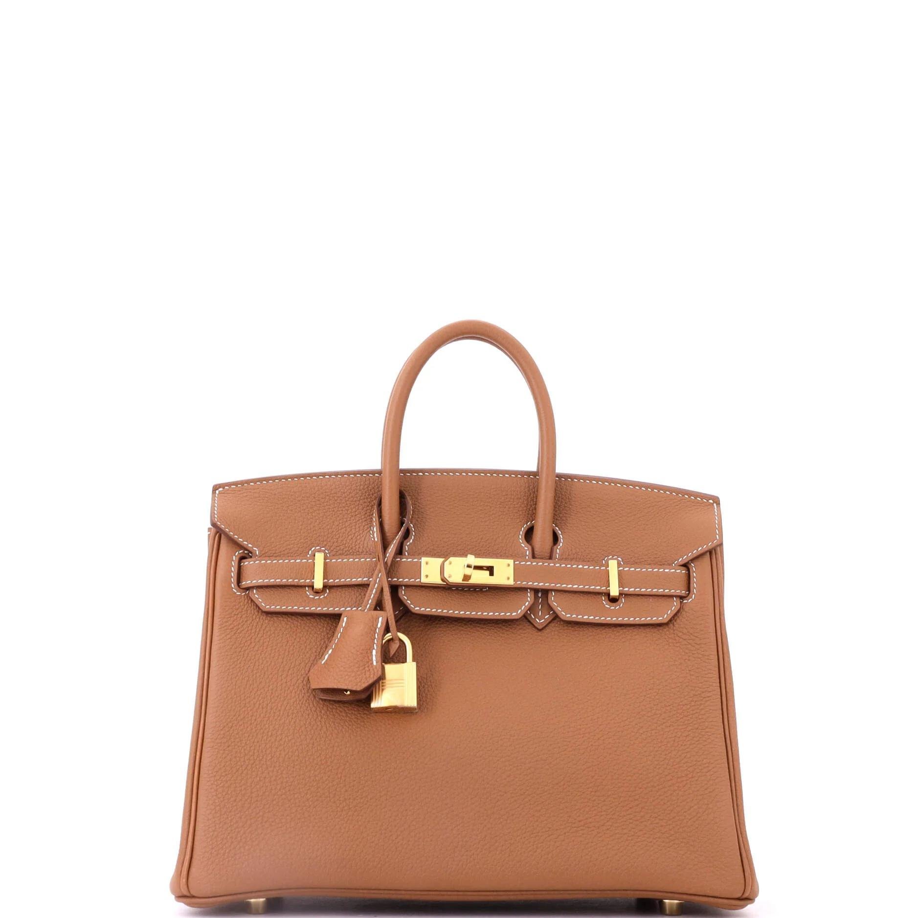 Birkin 25 leather tote