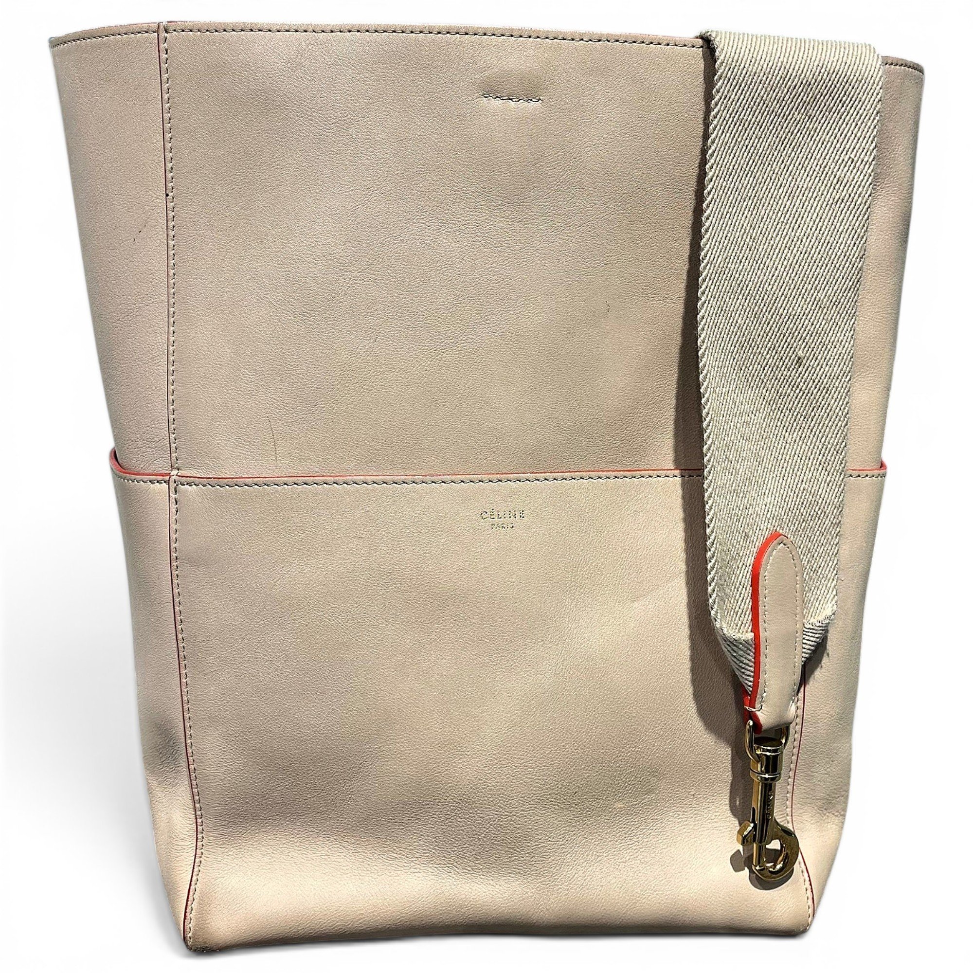 Seau Sangle leather handbag