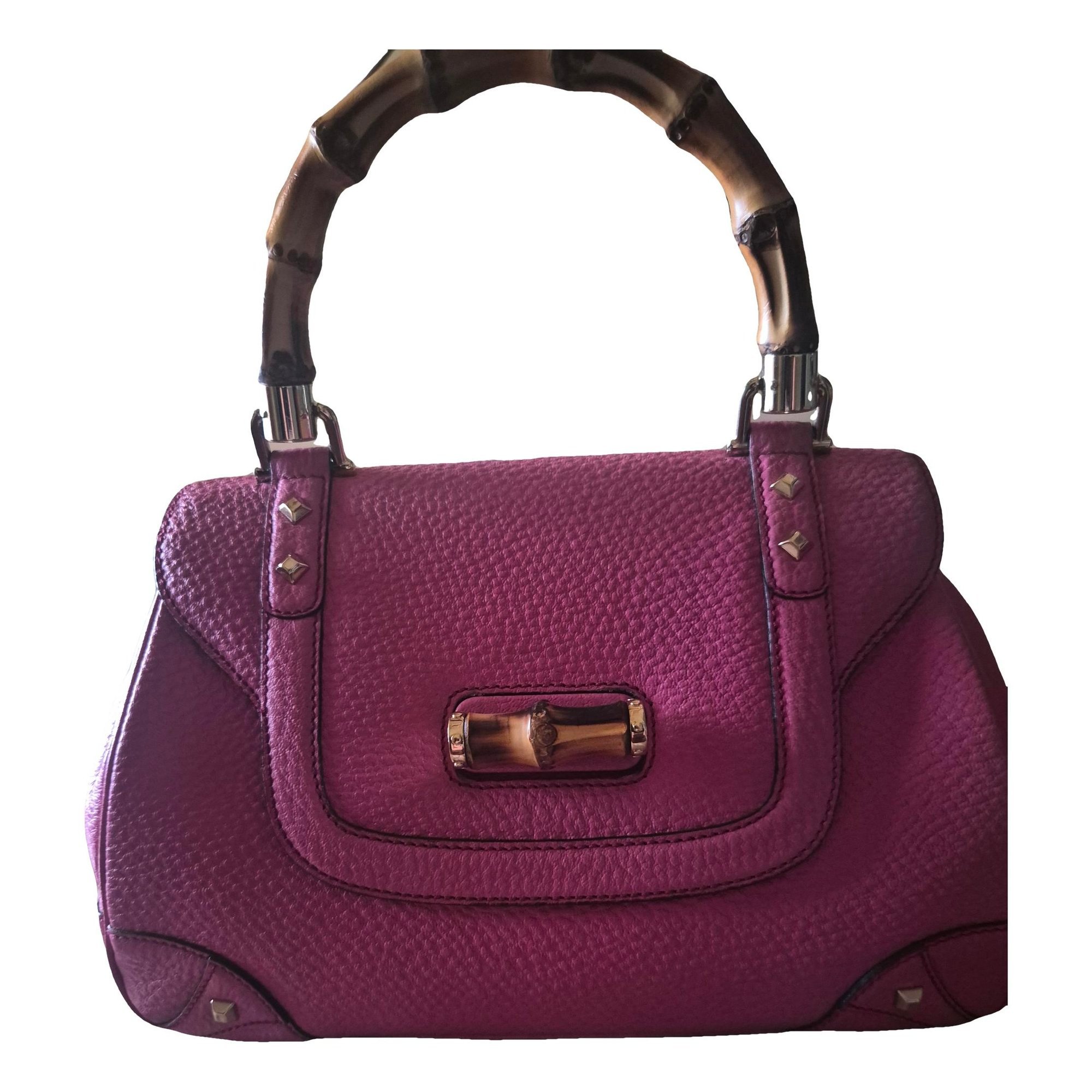 Bamboo leather handbag