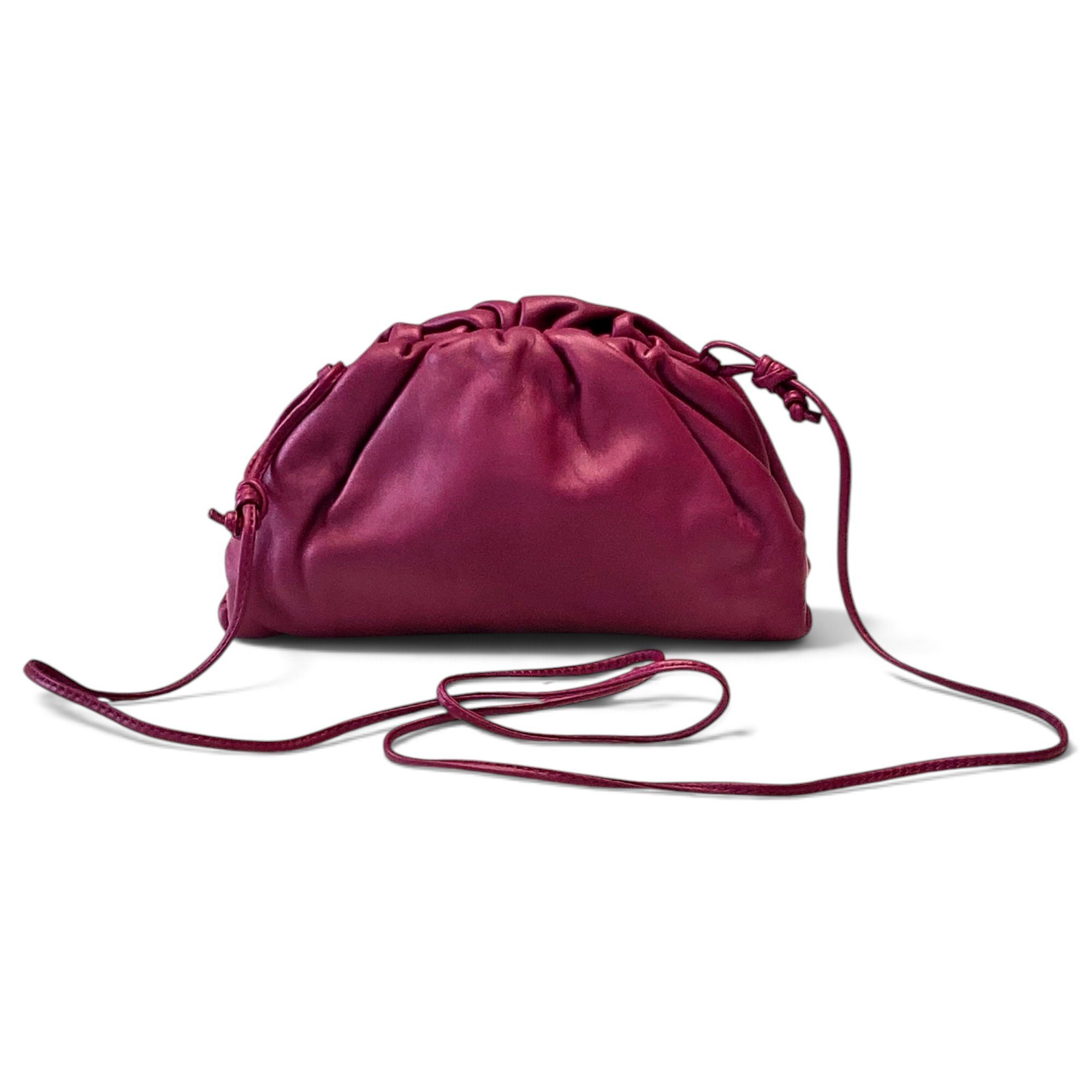 Pouch leather handbag