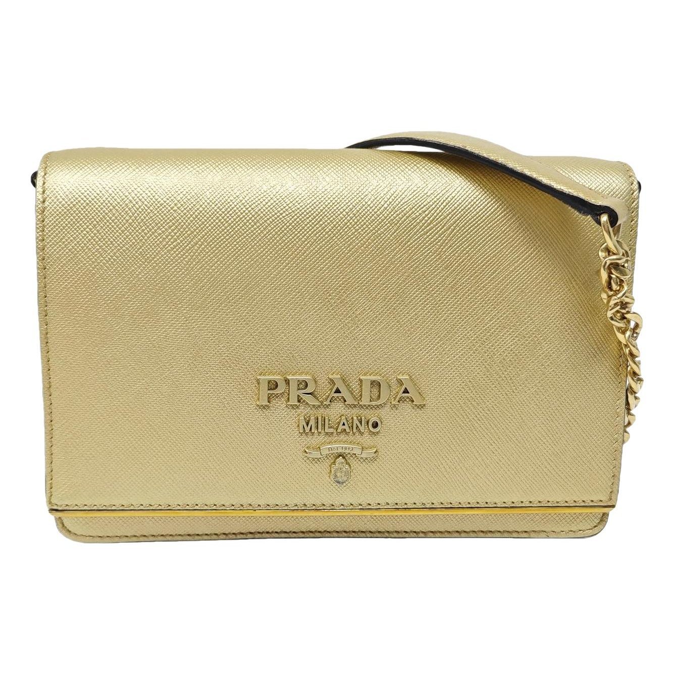 Re-Nylon leather handbag