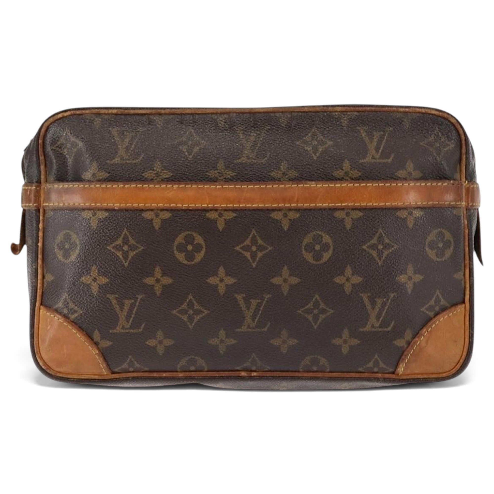 Leather clutch bag