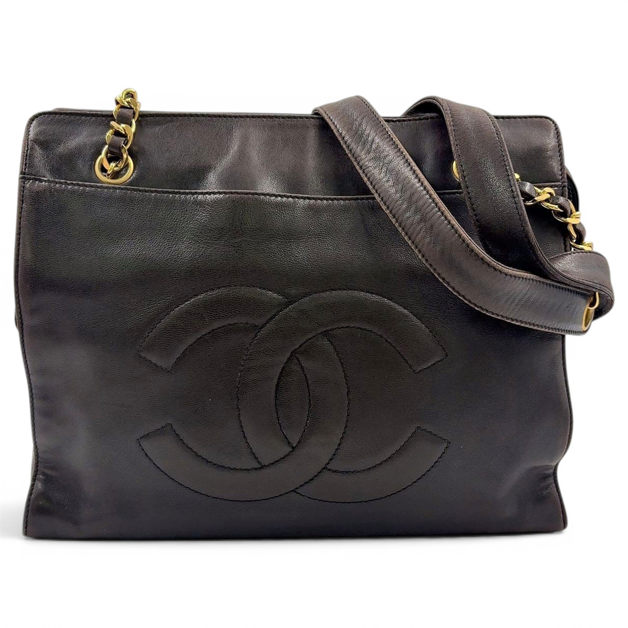 Leather tote