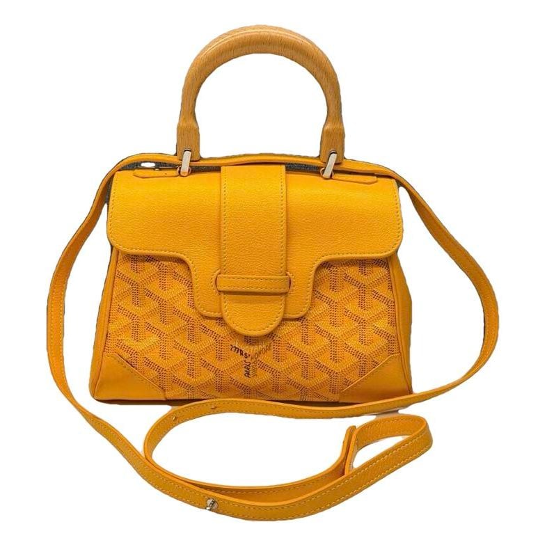 Goyard Saïgon leather handbag