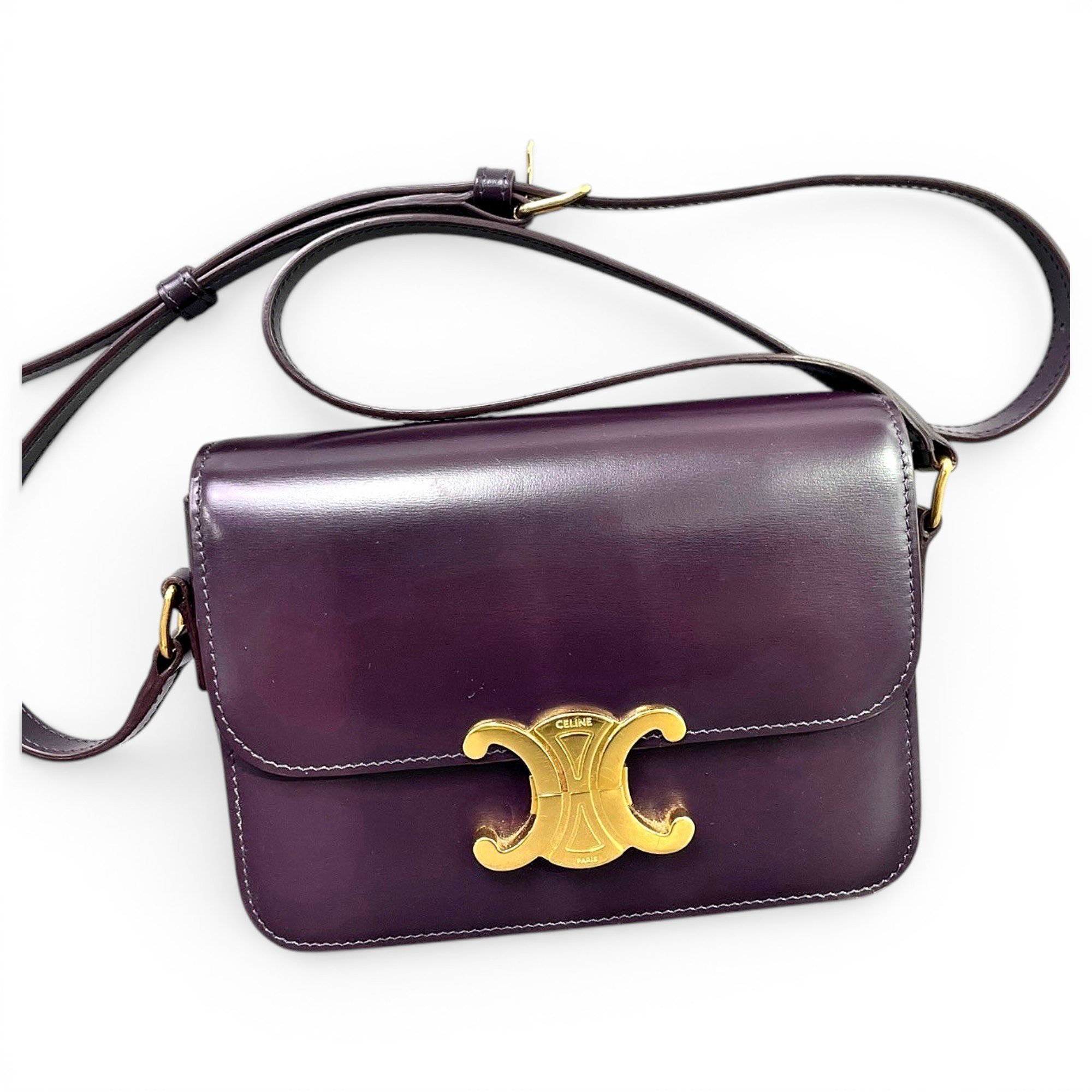 Triomphe leather handbag