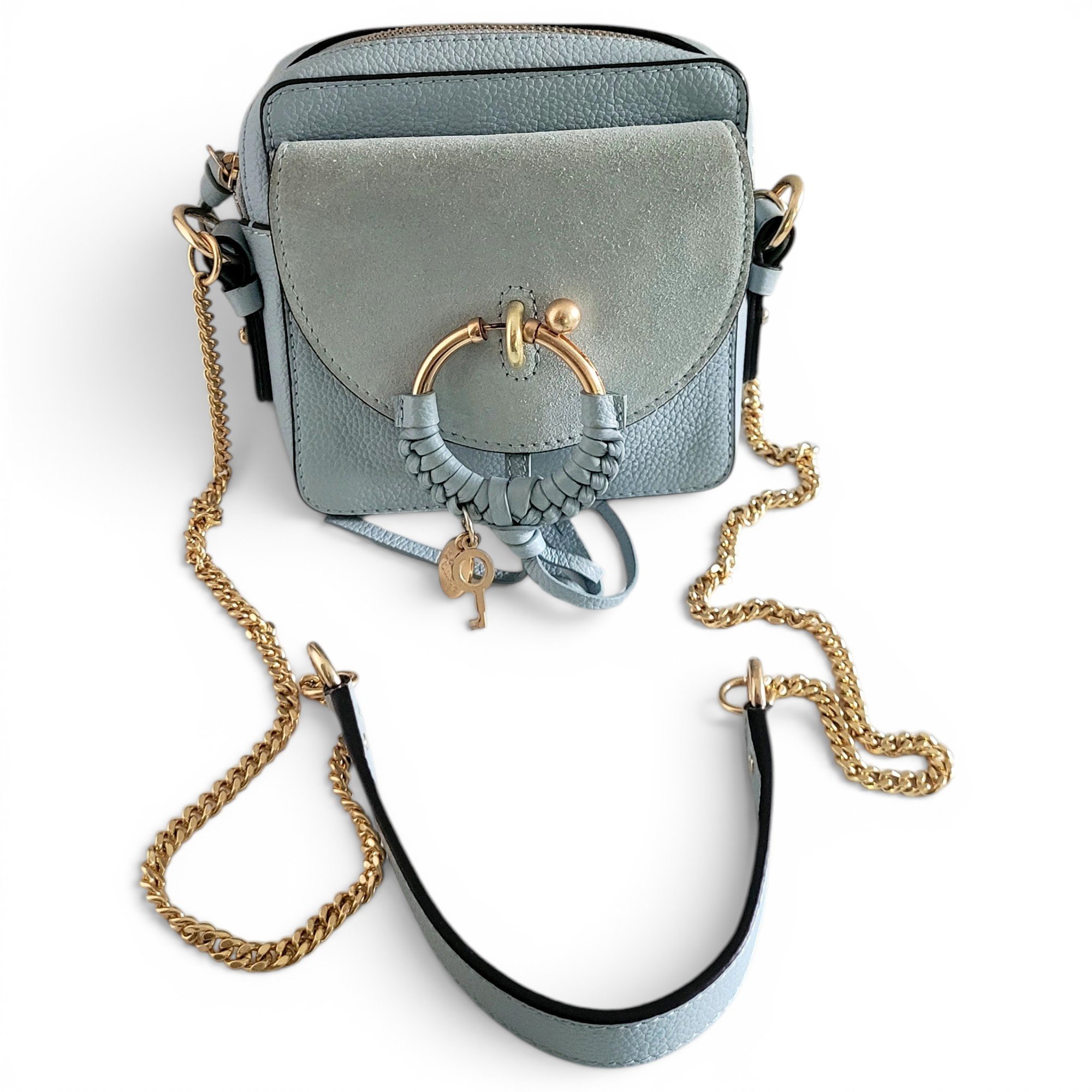 Leather clutch bag