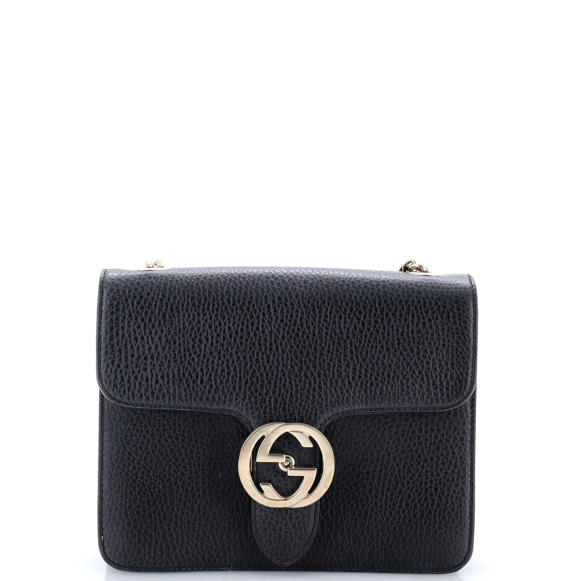 Interlocking Shoulder Bag Leather Small