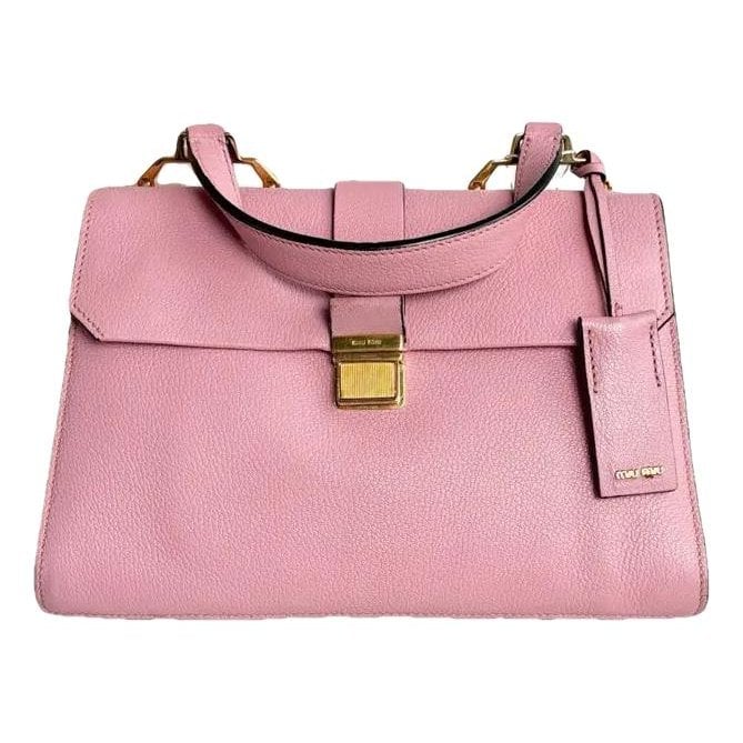 Madras leather handbag